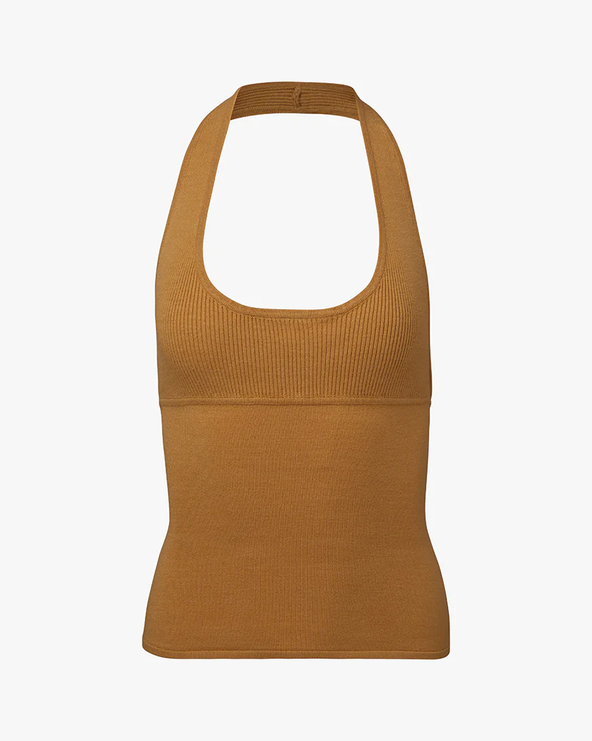 Scoop Neck Halter Tank