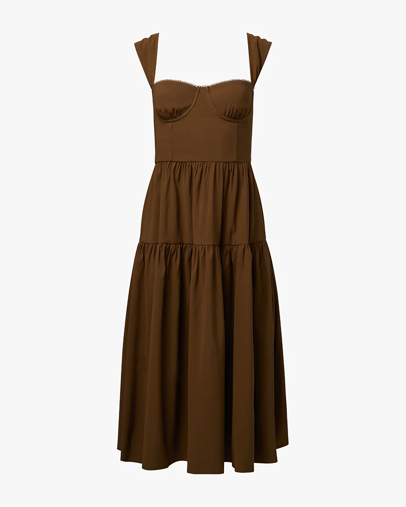 Strap Corset Midi Dress