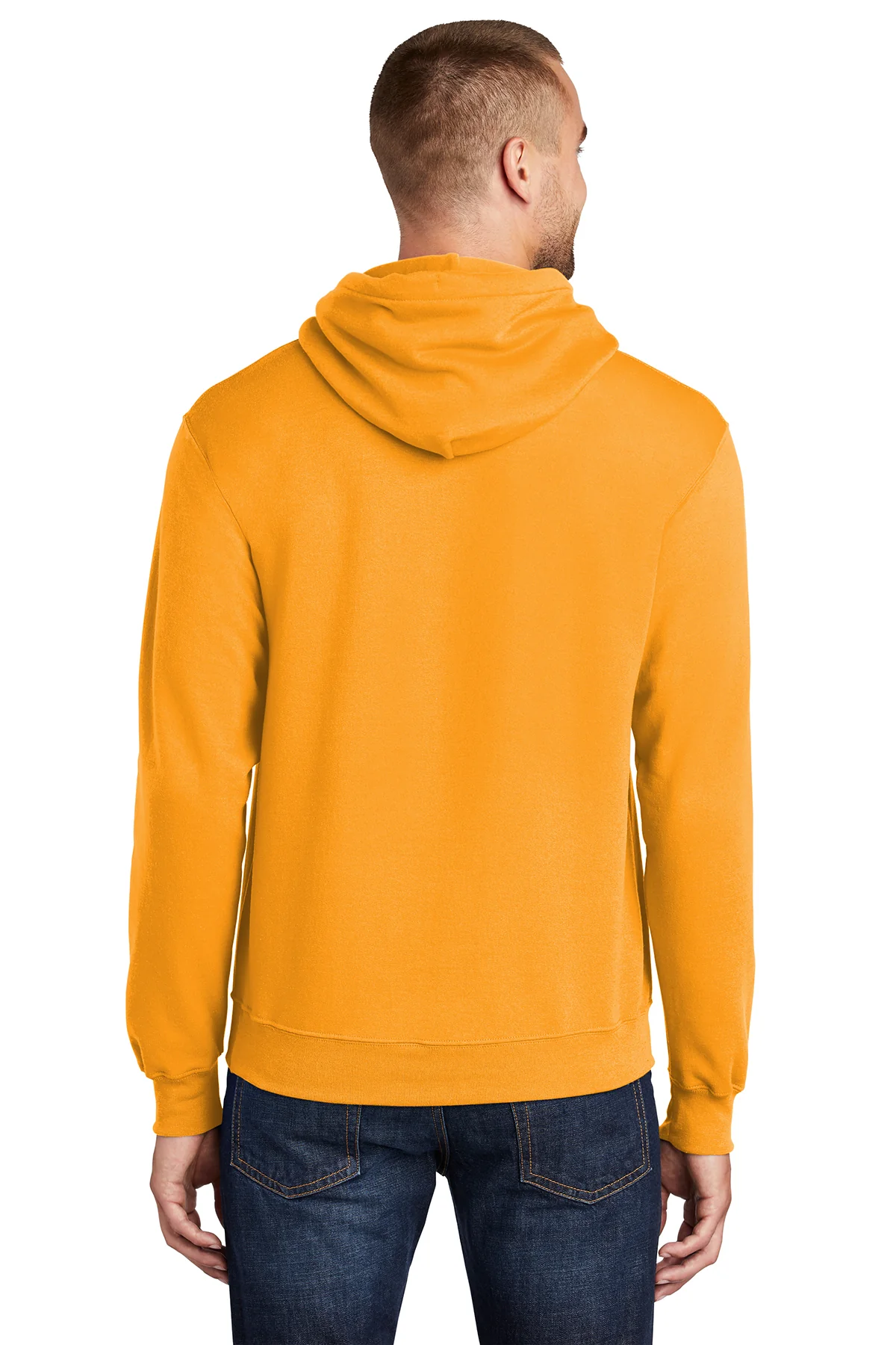Port & Company Mens Core Pill Resistant Fleece Hooded Sweatshirt Hoodie - Gold