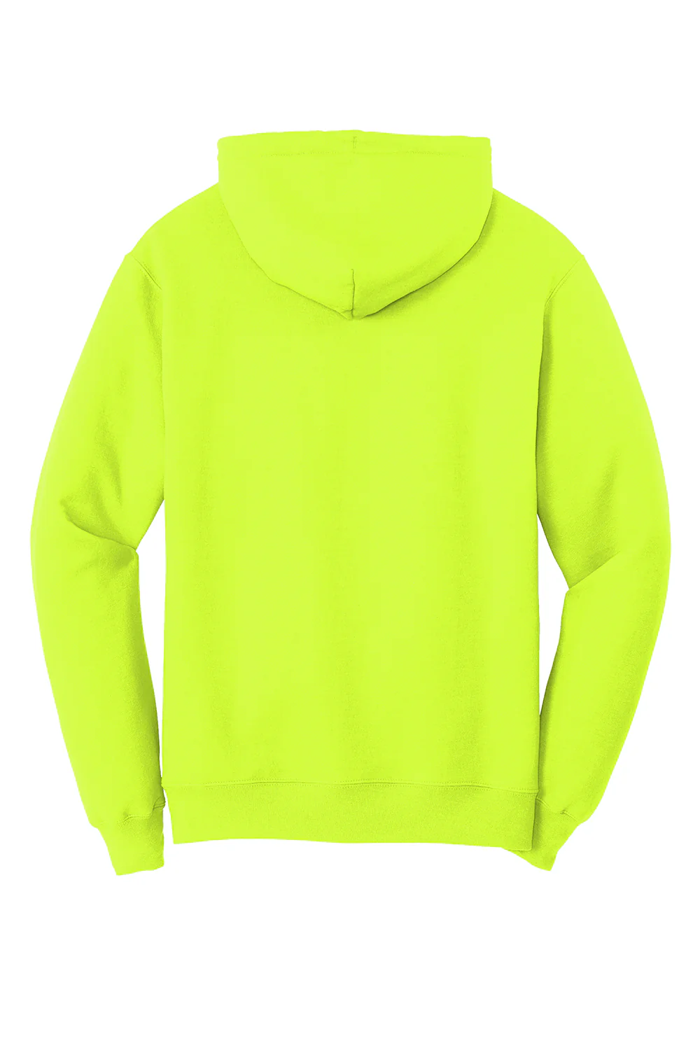 Port & Company Mens Core Pill Resistant Fleece Hooded Sweatshirt Hoodie - Safety Green