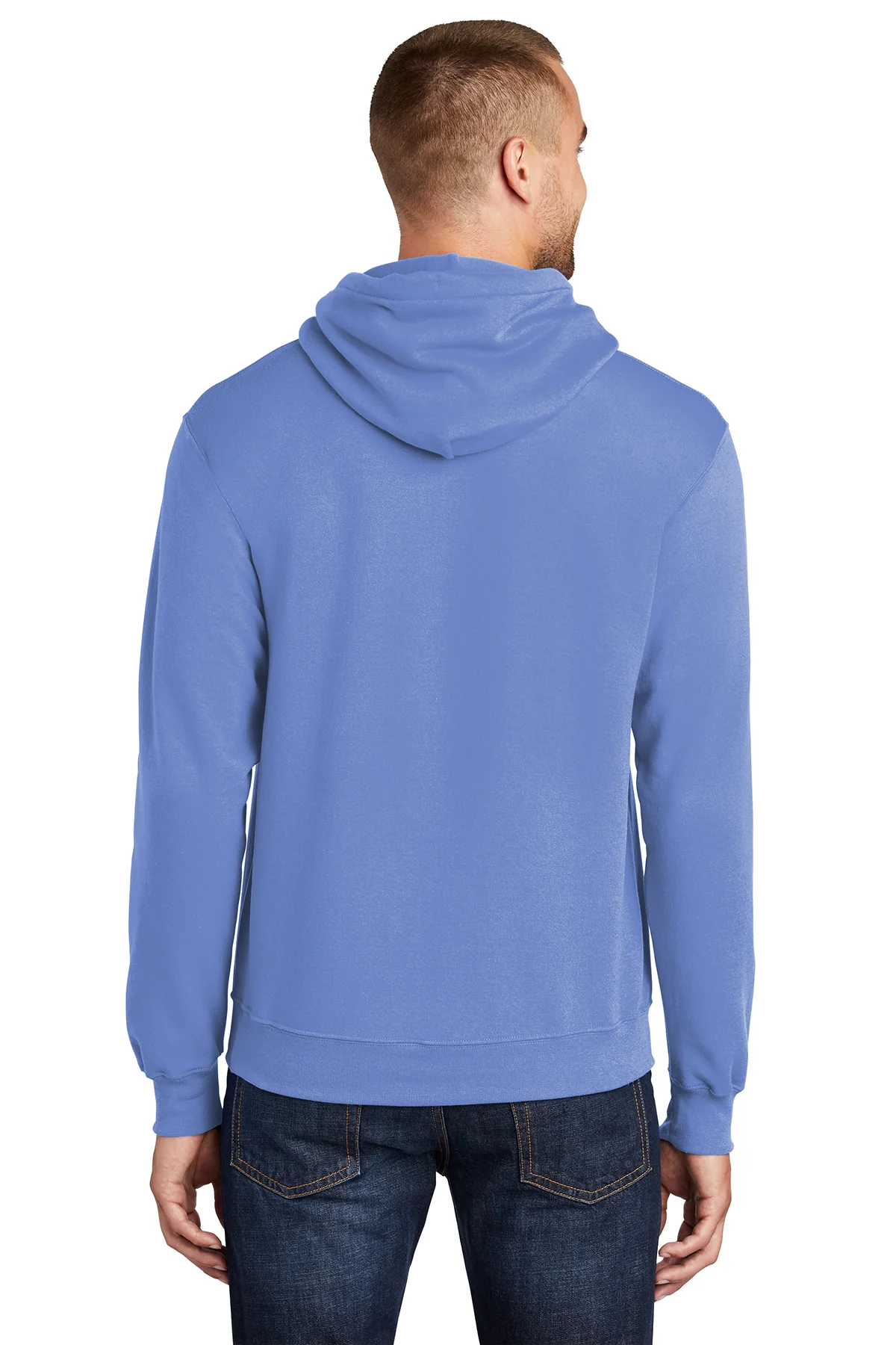 Port & Company Mens Core Pill Resistant Fleece Hooded Sweatshirt Hoodie - Carolina Blue