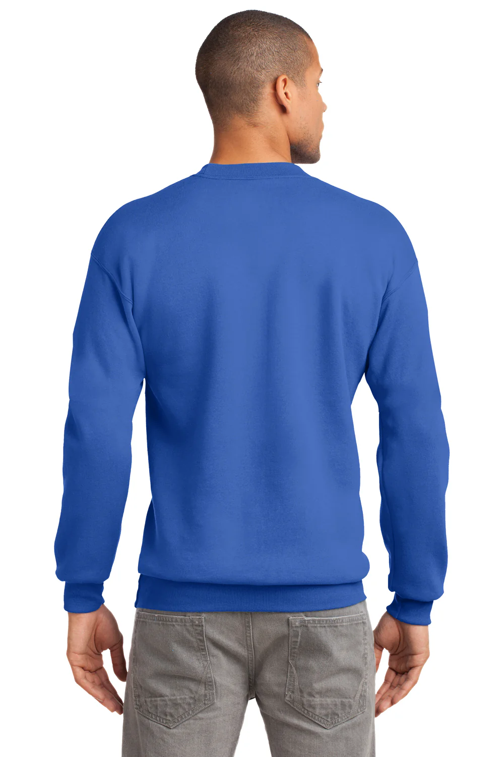 Port & Company Mens Essential Pill Resistant Fleece Crewneck Sweatshirt - Royal Blue