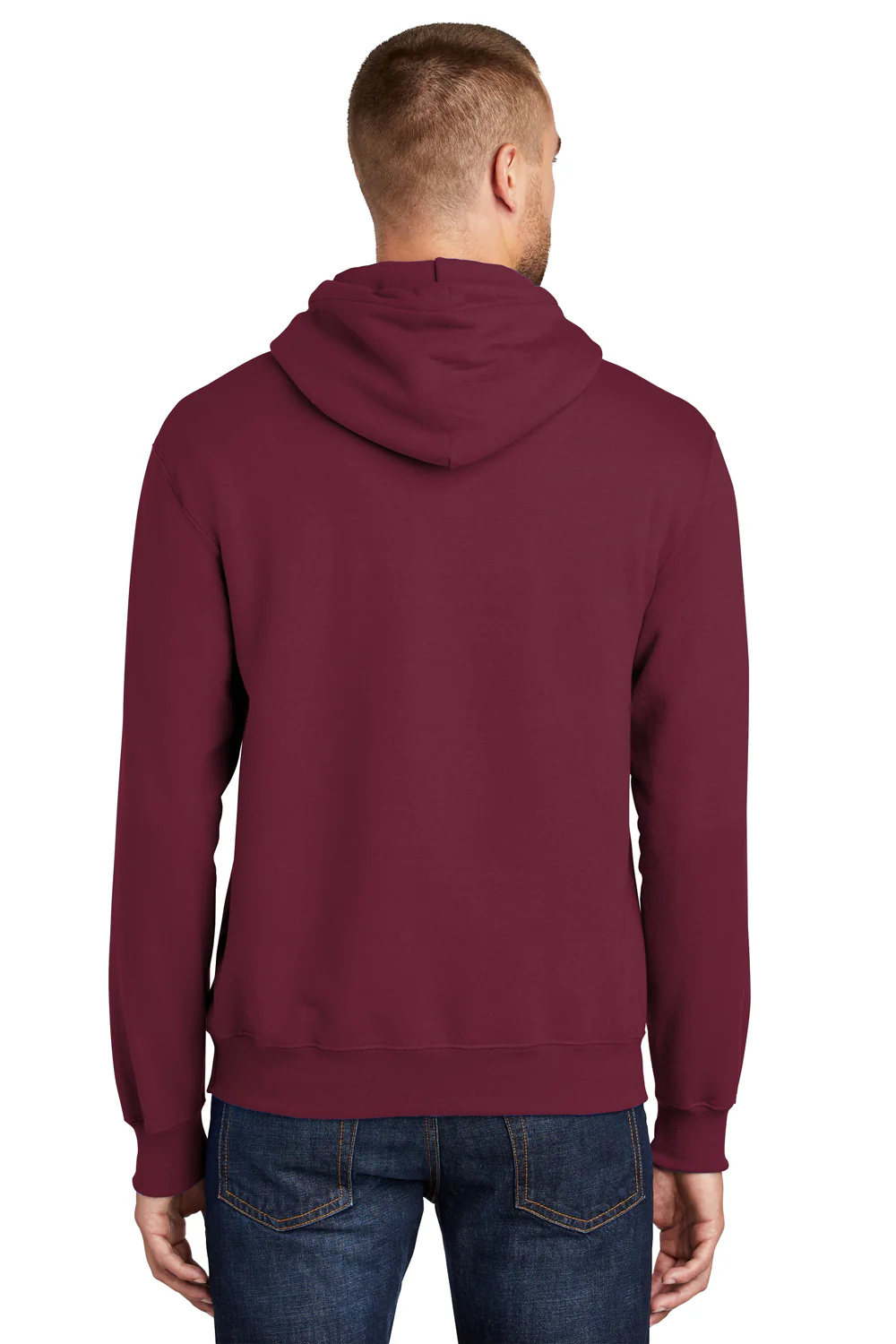 Port & Company Mens Essential Pill Resistant Fleece Hooded Sweatshirt Hoodie - Cardinal Red
