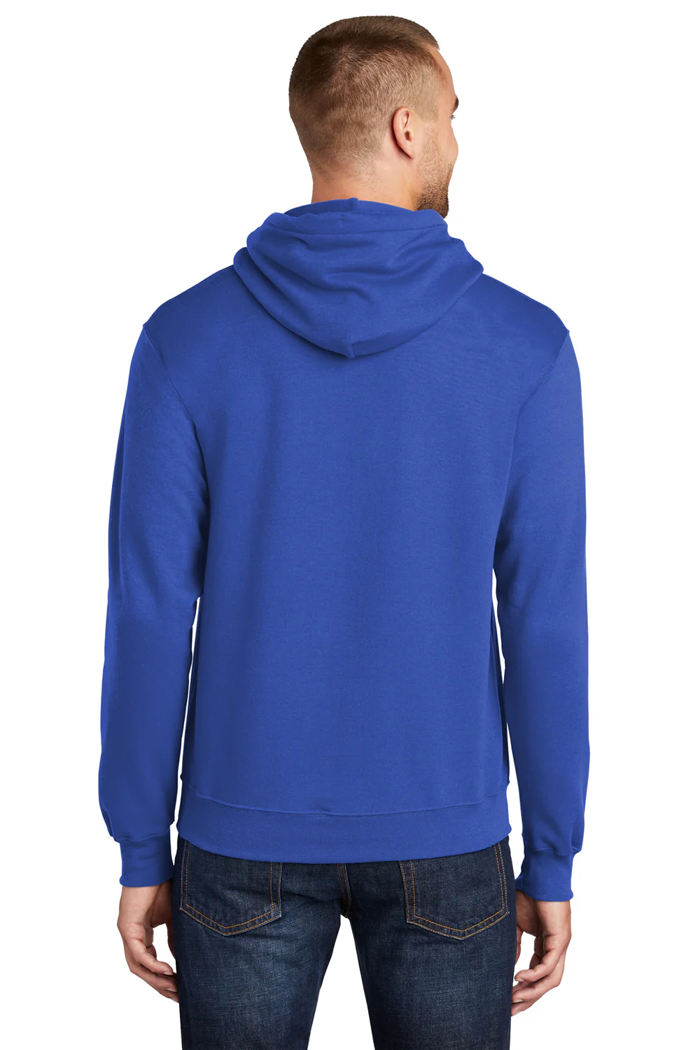 Port & Company Mens Core Pill Resistant Fleece Hooded Sweatshirt Hoodie - True Royal Blue