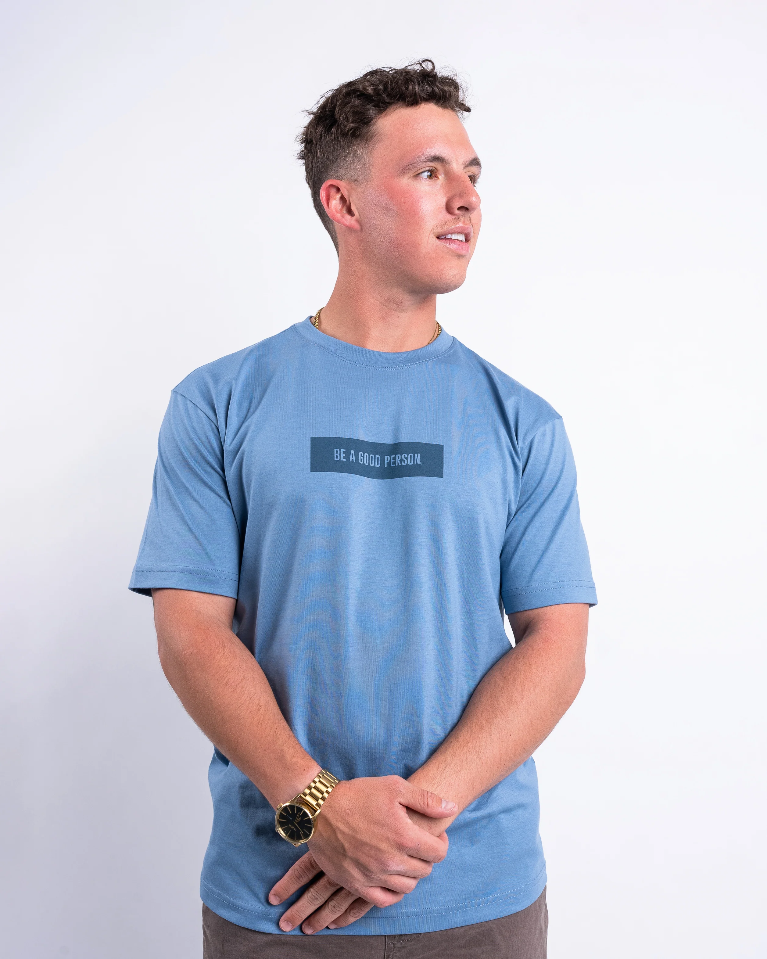 Rectangle Logo T-shirt - Cloudy Blue
