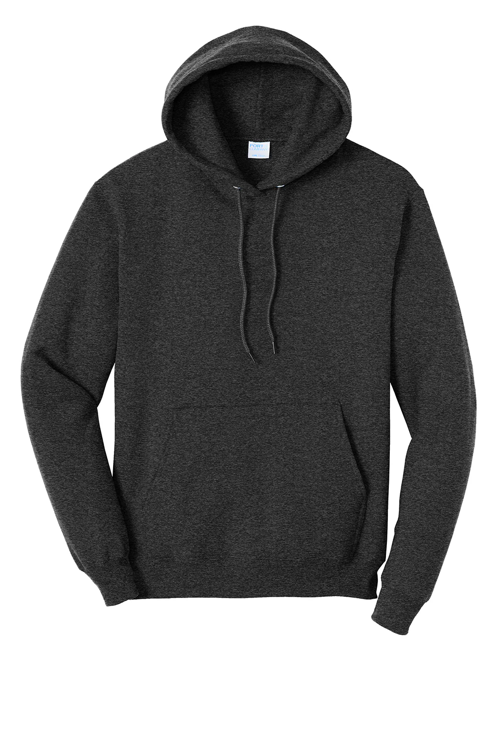 Port & Company Mens Core Pill Resistant Fleece Hooded Sweatshirt Hoodie - Heather Black