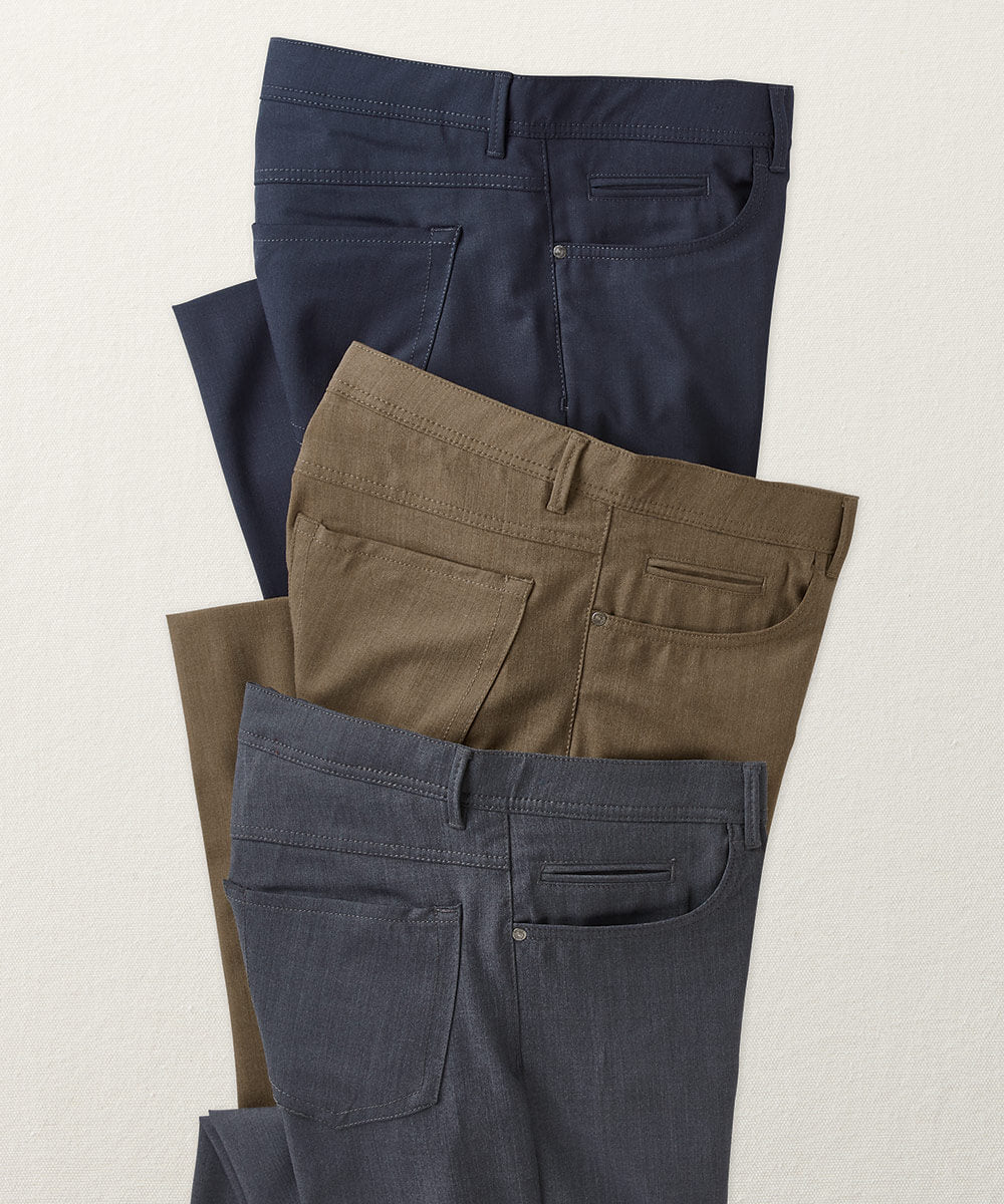 Wool Stretch Blend 5-Pocket Pant