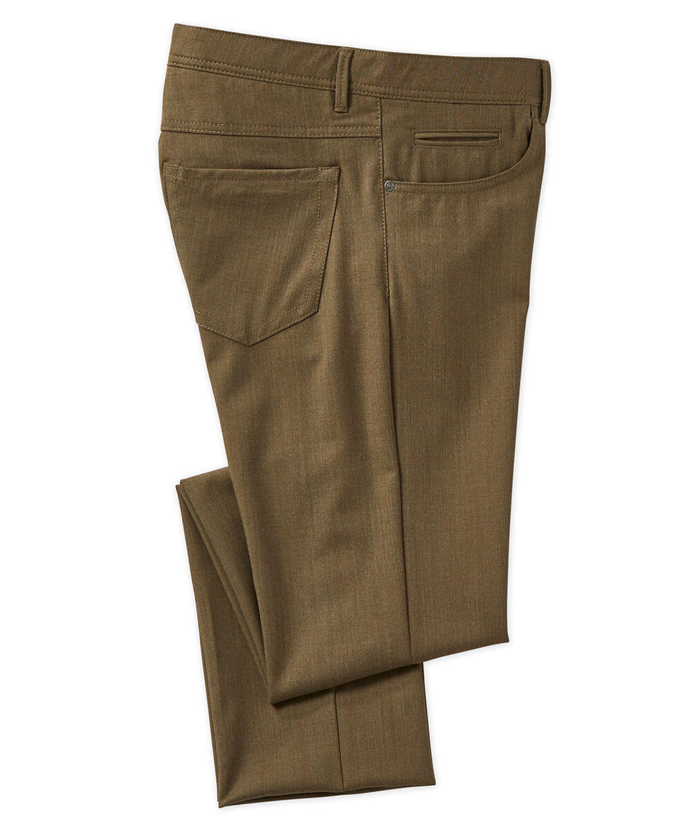 Wool Stretch Blend 5-Pocket Pant