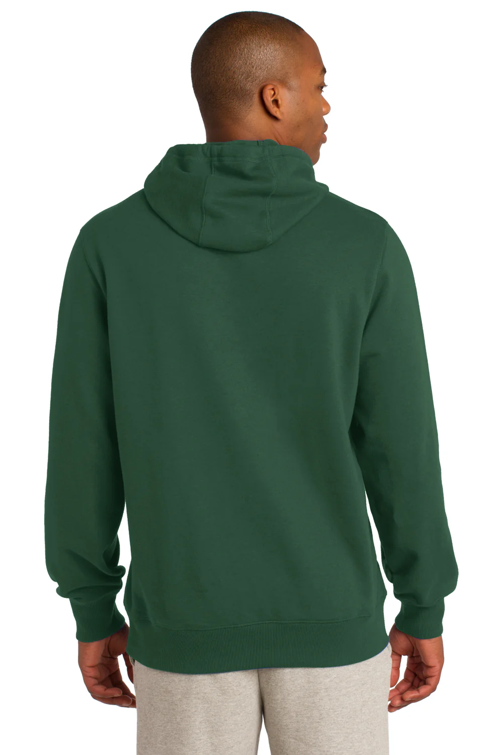 Sport-Tek Mens Shrink Resistant Fleece Hooded Sweatshirt Hoodie - Forest Green