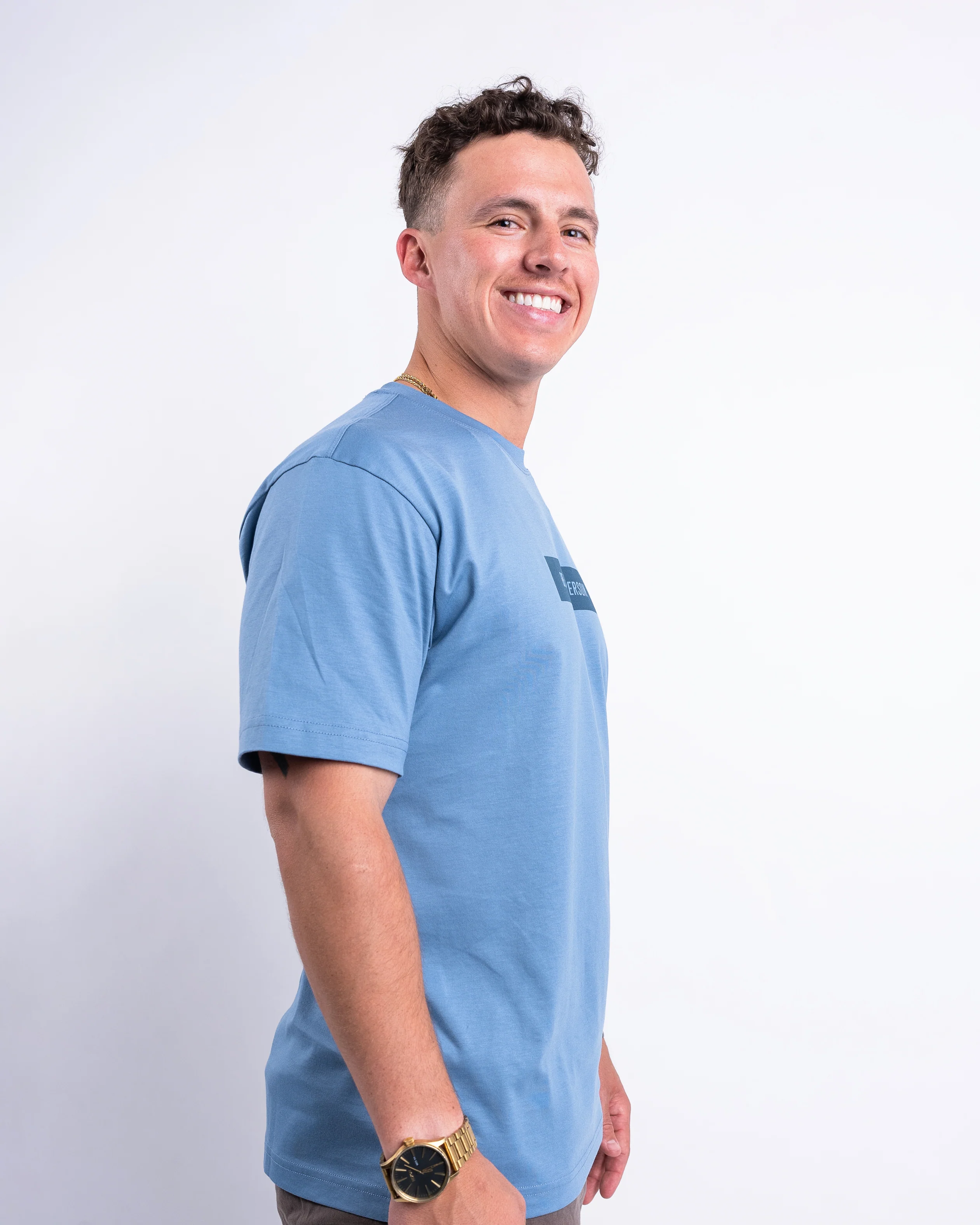 Rectangle Logo T-shirt - Cloudy Blue