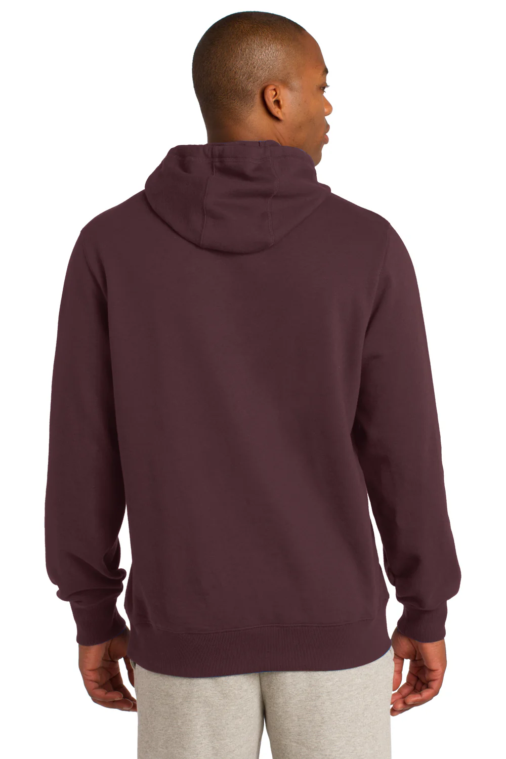 Sport-Tek Mens Shrink Resistant Fleece Hooded Sweatshirt Hoodie - Maroon