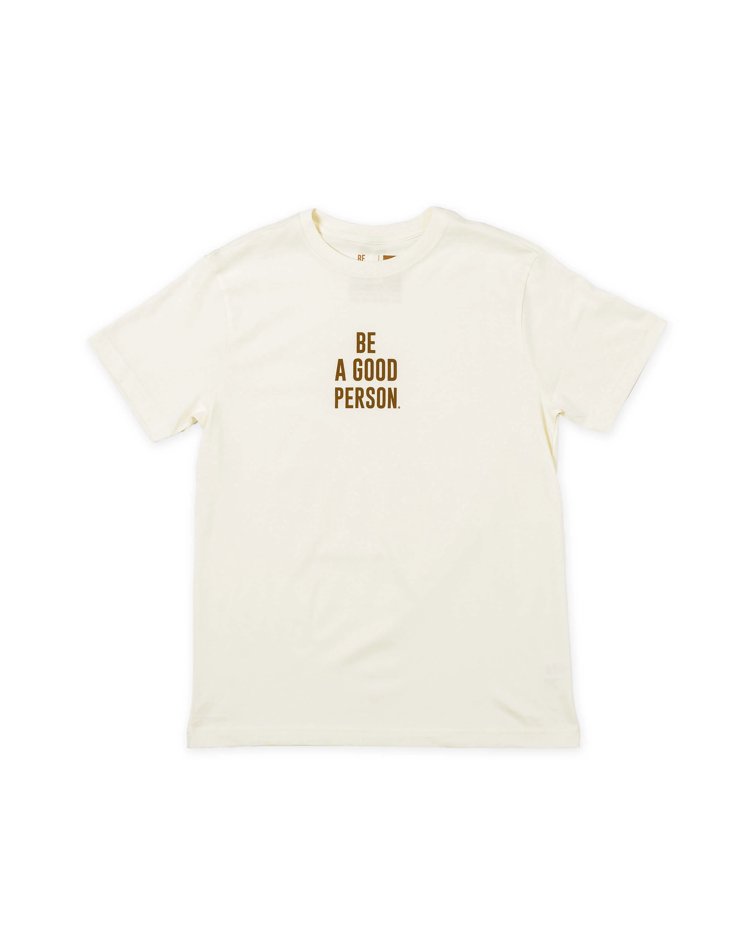 Signature T-Shirt - Cream/Brown