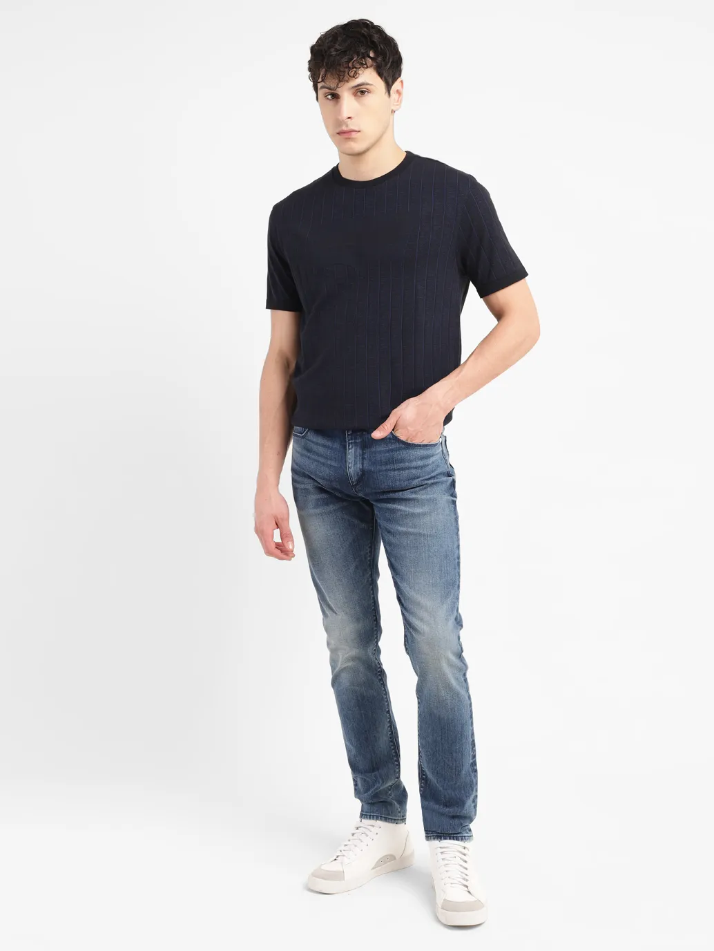 Men's 512 Mid Indigo Slim Tapered Fit Jeans