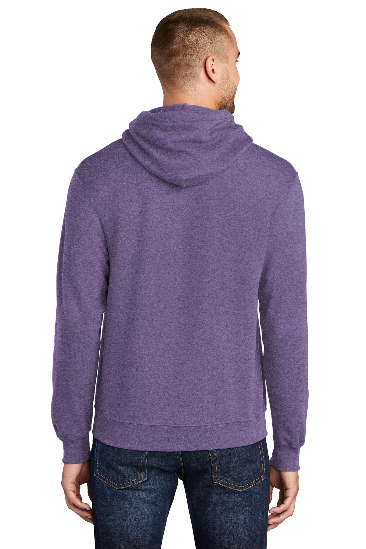 Port & Company Mens Core Pill Resistant Fleece Hooded Sweatshirt Hoodie - Heather Purple