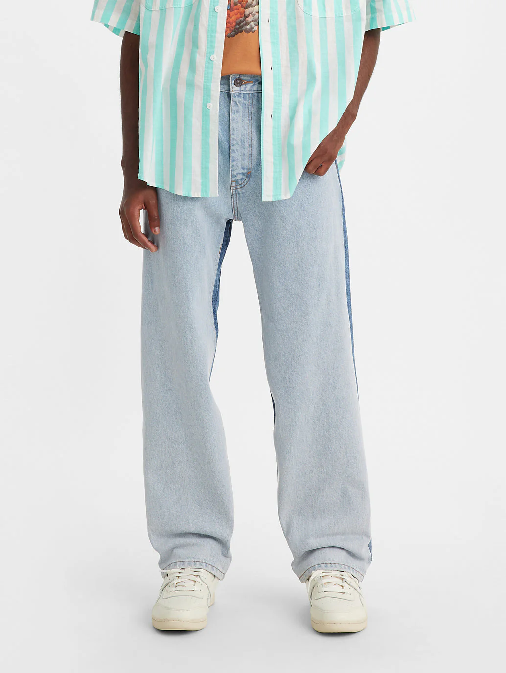 Men's Blue Baggy Fit Jeans