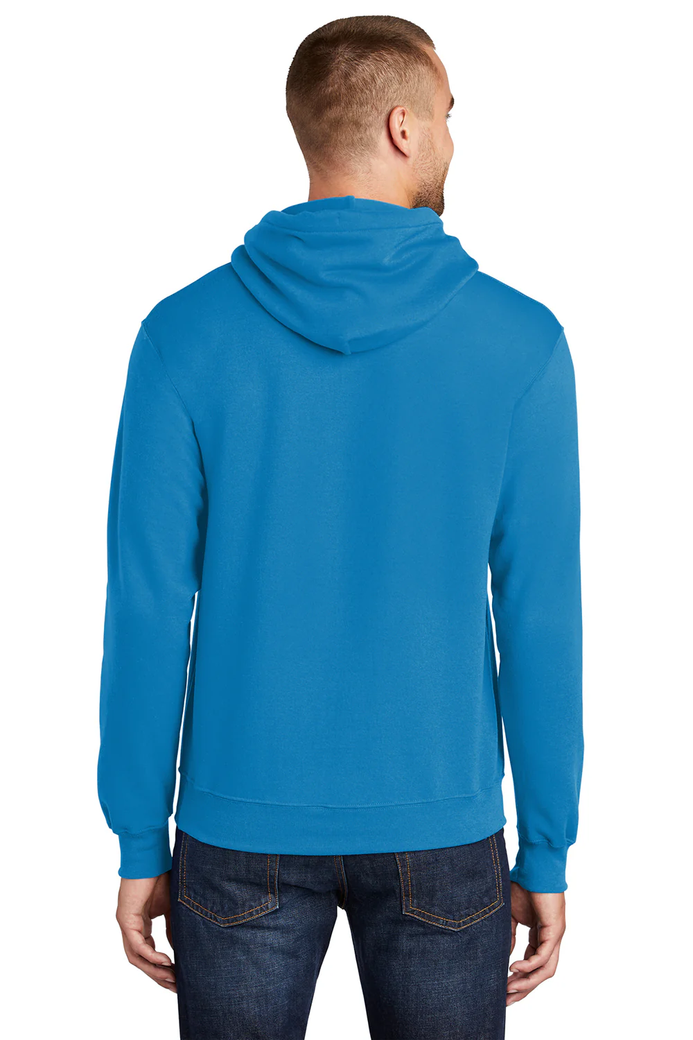 Port & Company Mens Core Pill Resistant Fleece Hooded Sweatshirt Hoodie - Sapphire Blue
