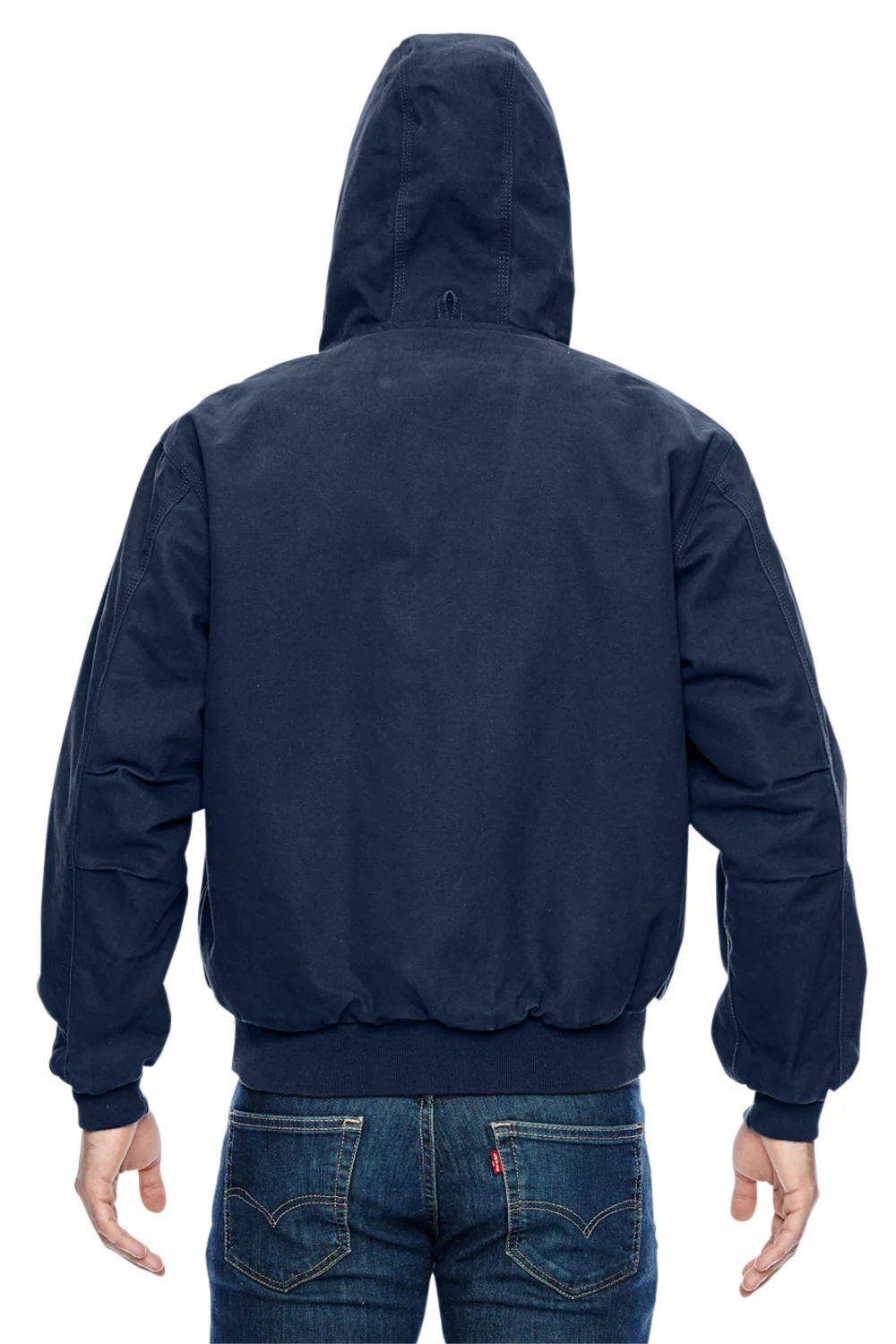 Dri Duck Mens Cheyenne Full Zip Hooded Sweatshirt Hoodie - Navy Blue