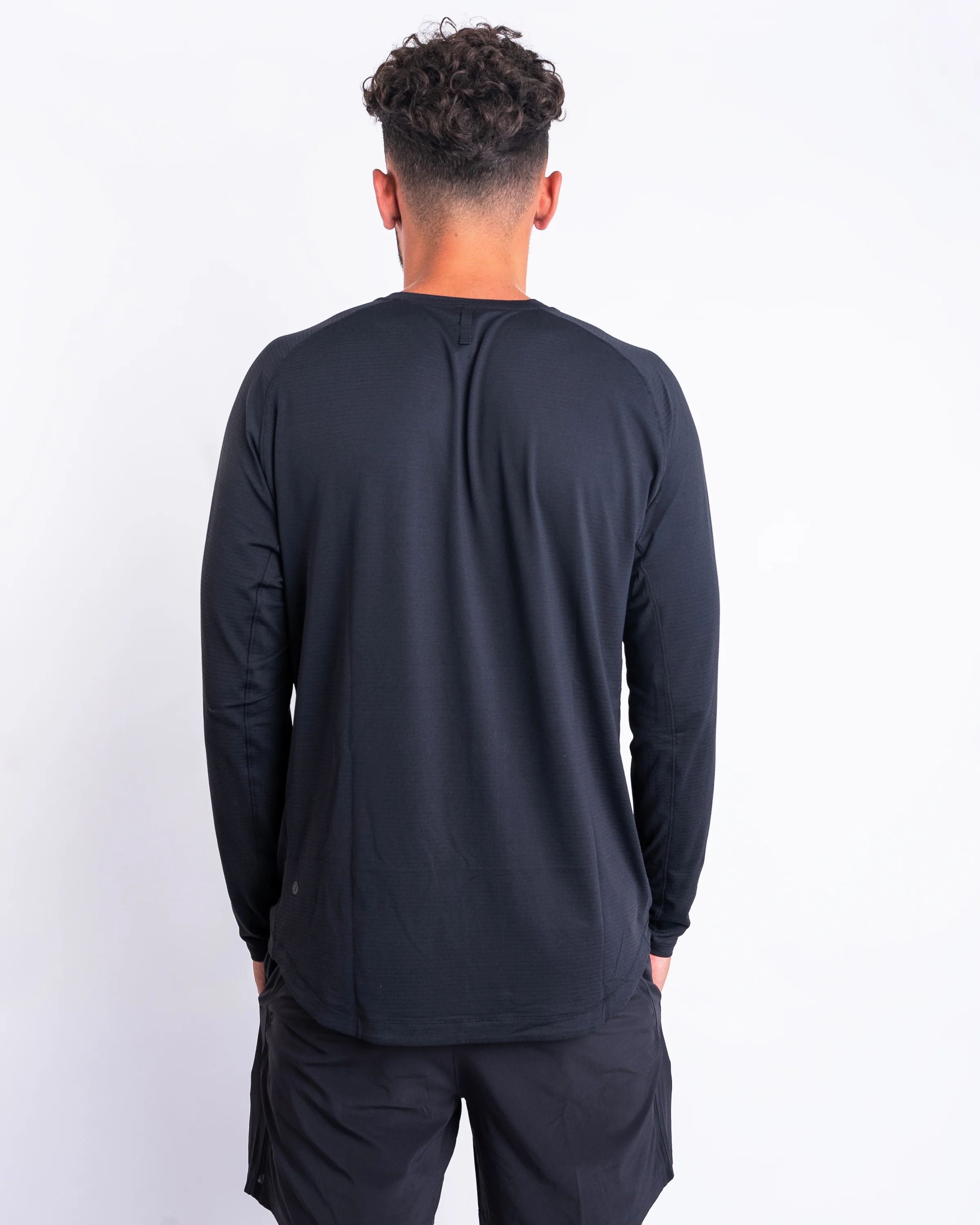 License to Train Long-Sleeve Shirt - Black - lululemon // BE A GOOD PERSON *Pre-Order*