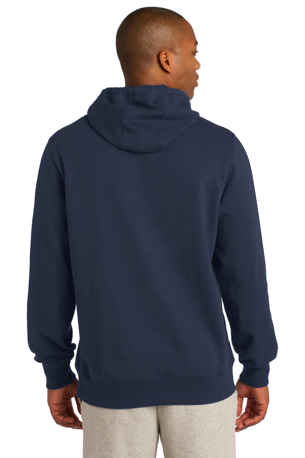 Sport-Tek Mens Shrink Resistant Fleece Hooded Sweatshirt Hoodie - True Navy Blue