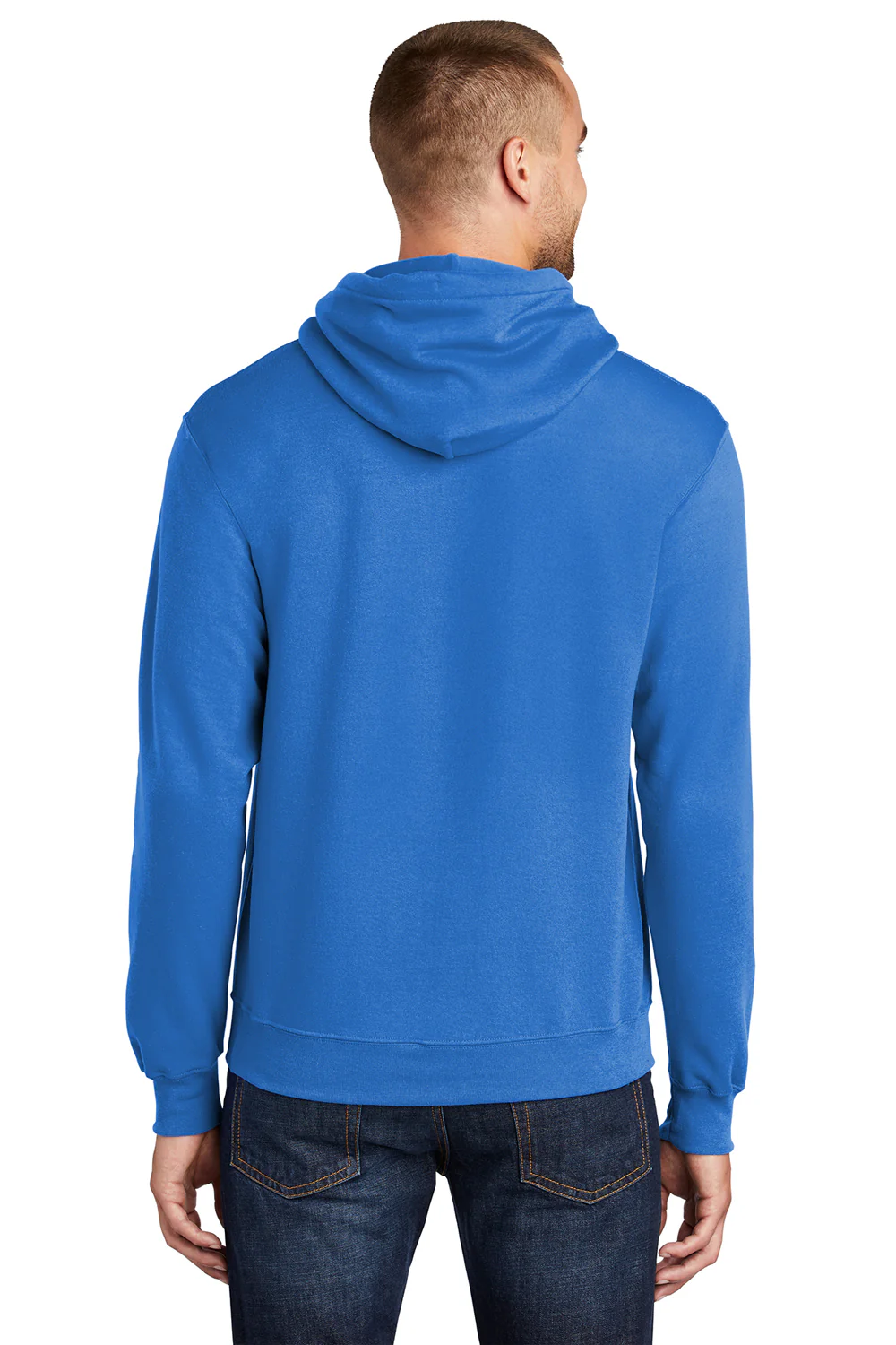 Port & Company Mens Core Pill Resistant Fleece Hooded Sweatshirt Hoodie - Royal Blue