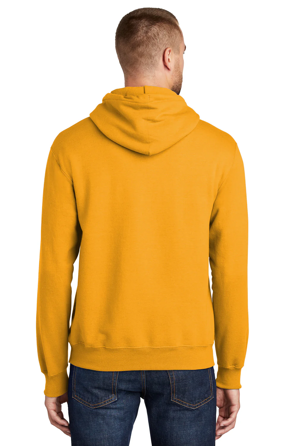 Port & Company Mens Essential Pill Resistant Fleece Hooded Sweatshirt Hoodie - Gold