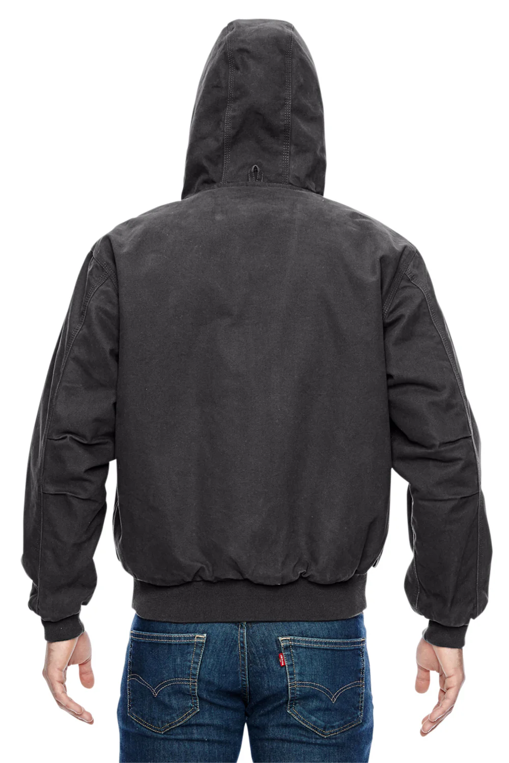 Dri Duck Mens Cheyenne Full Zip Hooded Sweatshirt Hoodie - Charcoal Grey