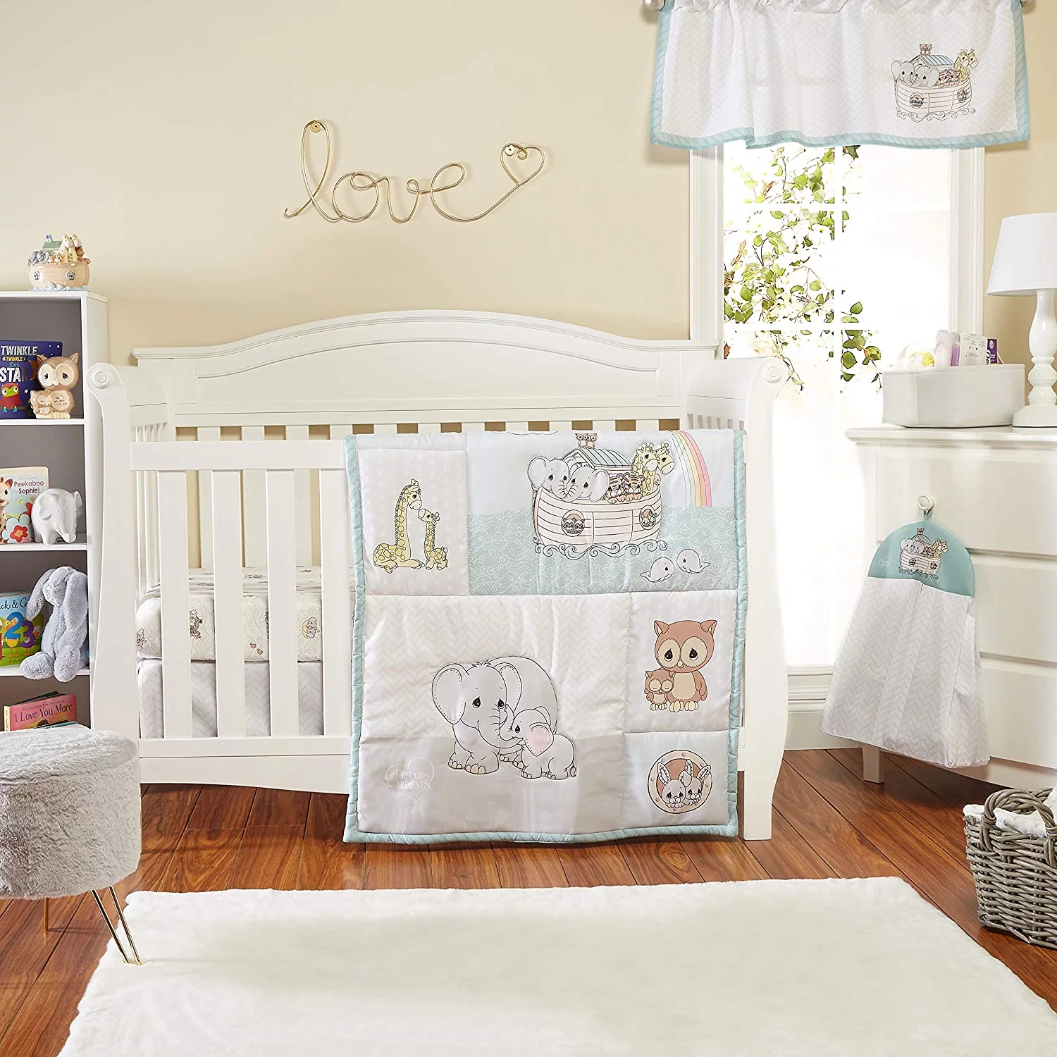 Everyday Kids Toddler/Child Animal Microfiber/Polyester Bedding Sets, Crib, 4-Pieces