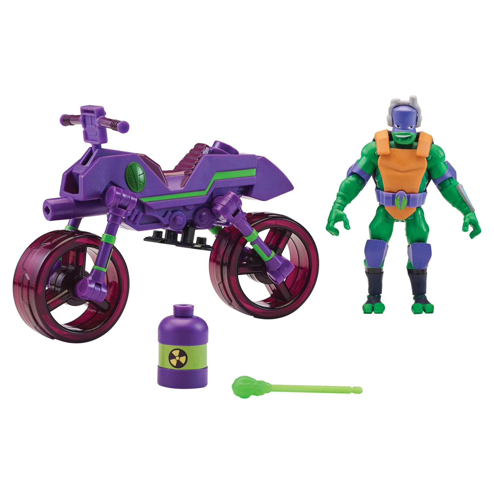 Rise of the Teenage Mutant Ninja Turtle Bug Buster Cycle with Exclusive Donatello