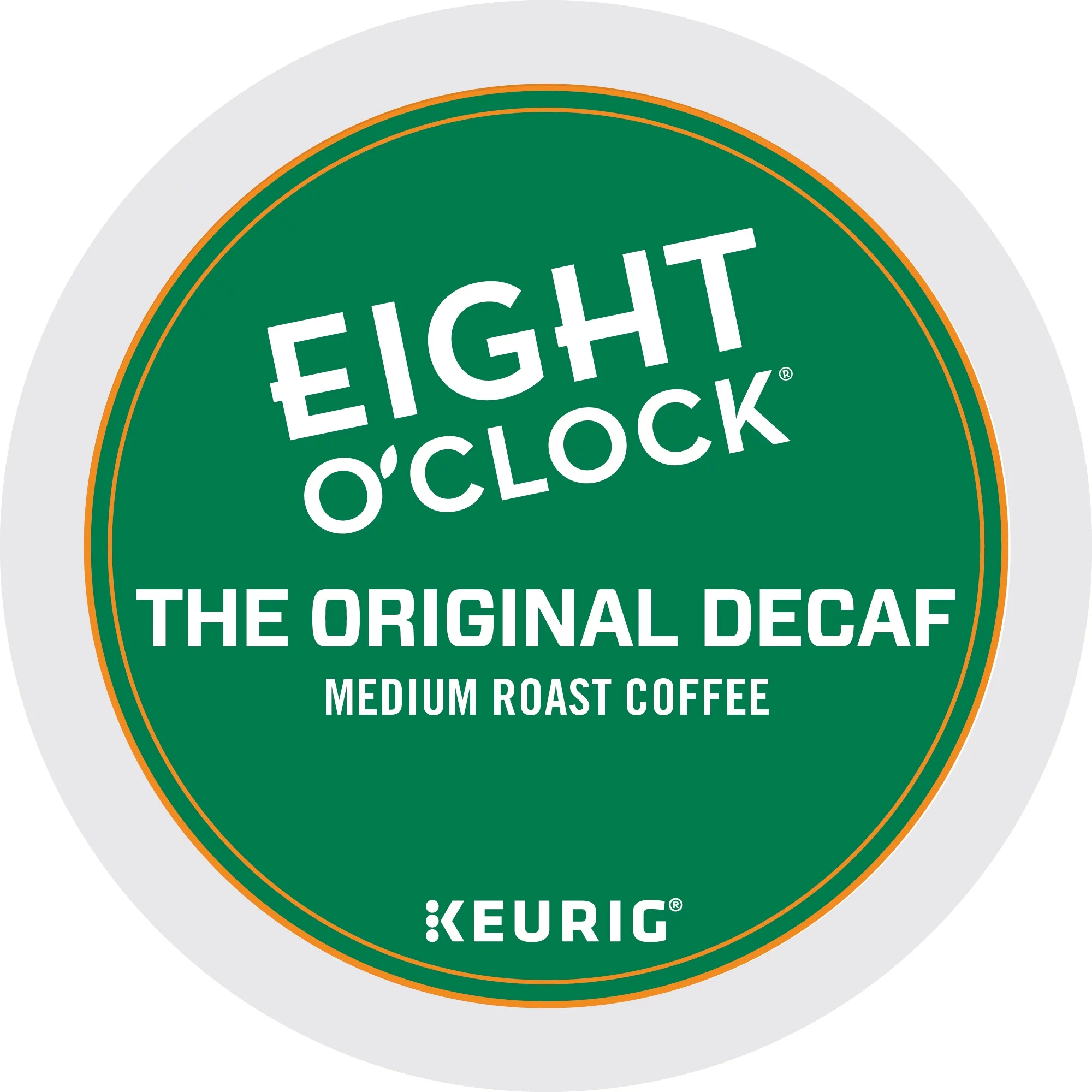 Eight O'Clock Coffee The Original Decaf Keurig Single-Serve K-Cup Pods, Medium Roast Coffee, 18 Count