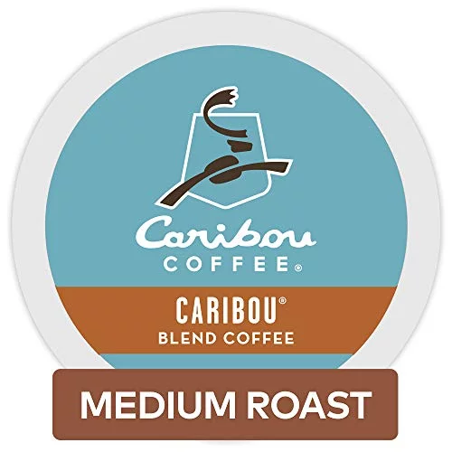 Caribou Coffee Caribou Blend, Single-Serve Keurig K-Cup Pods, Medium Roast Coffee, 72 Count