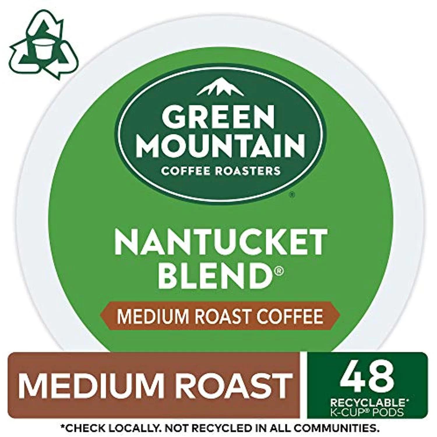 Green Mountain Coffee Roasters Nantucket Blend, Single-Serve Keurig K-Cup Pods, Medium Roast Coffee, 48 Count