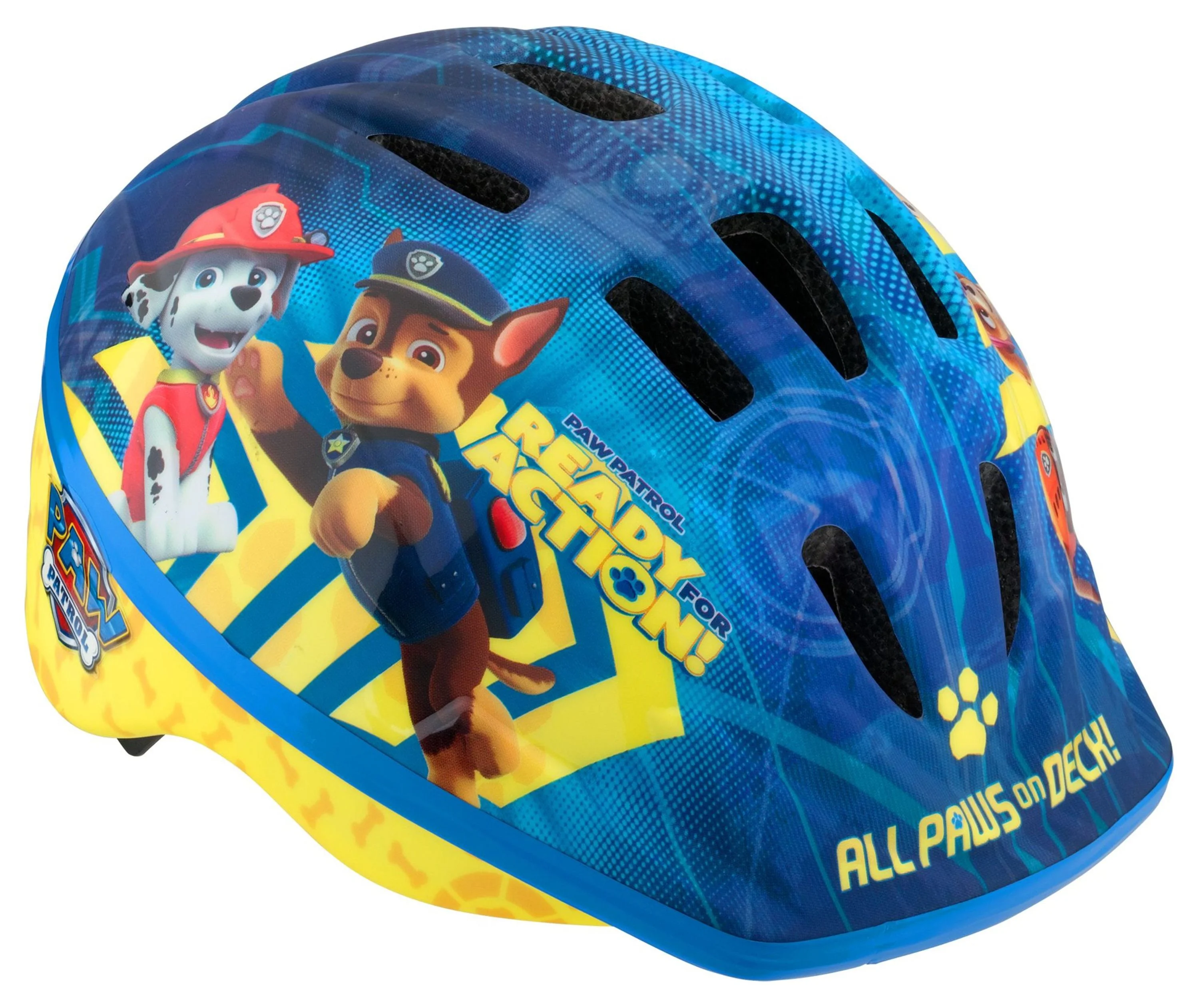 Nickelodeon PAW Patrol Toddler Bicycle Helmet, ages 2 - 4, blue / yellow