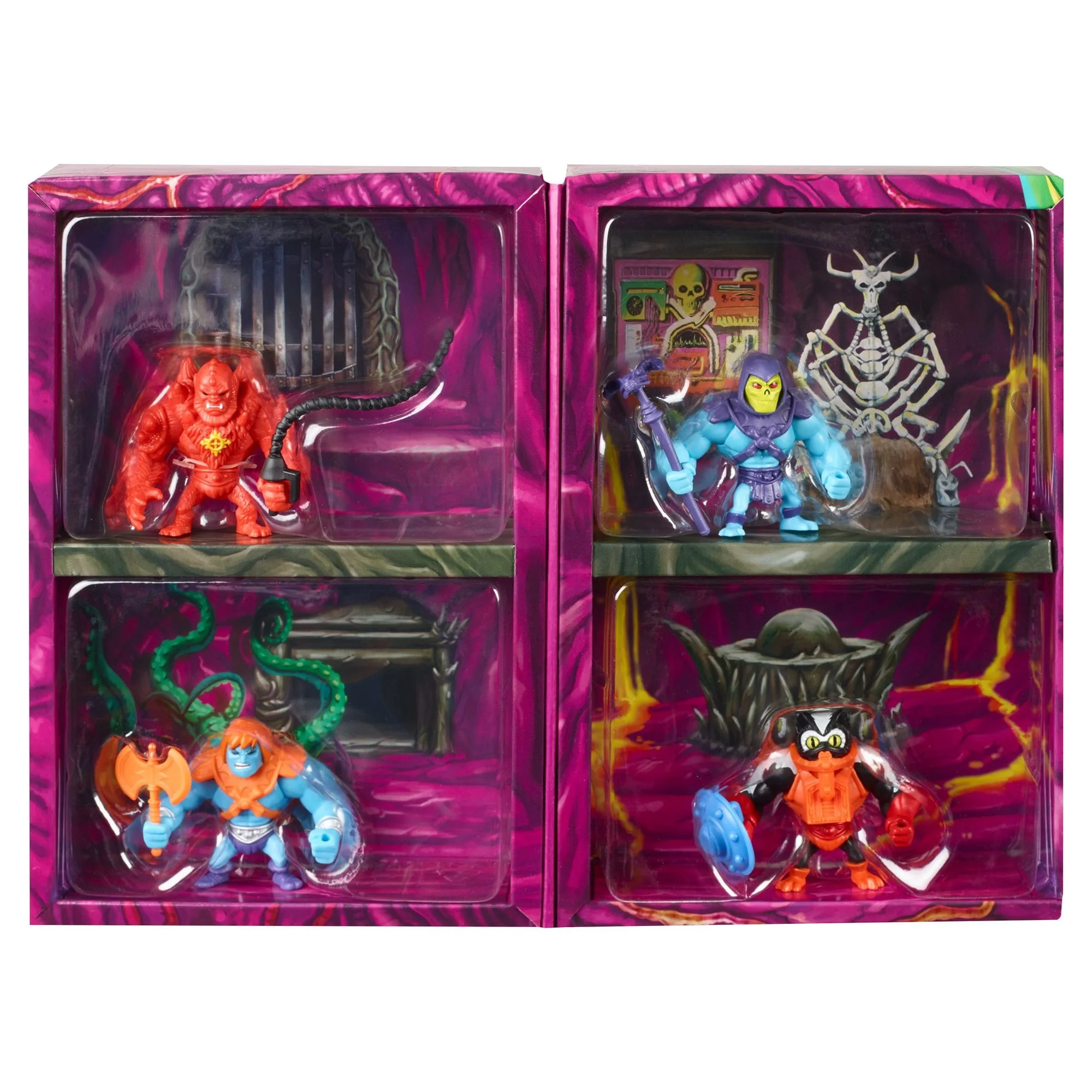 Masters Of The Universe Eternia Minis Multipack 3-In, Set Of 4 Motu Characters