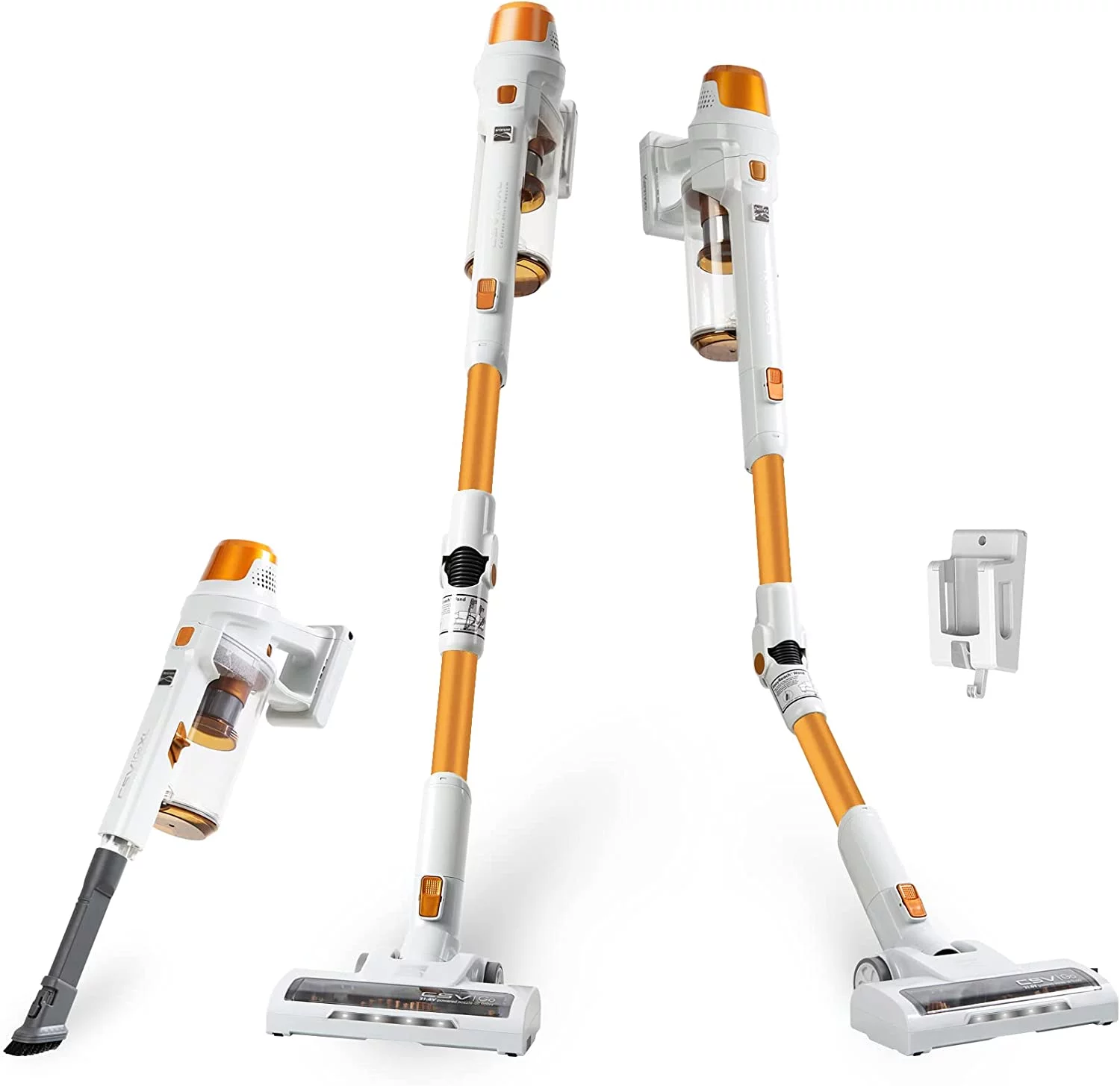 Kenmore DS4030 Lightweight Cordless Stick Vacuum Cleaner, Orange, 5.22lbs