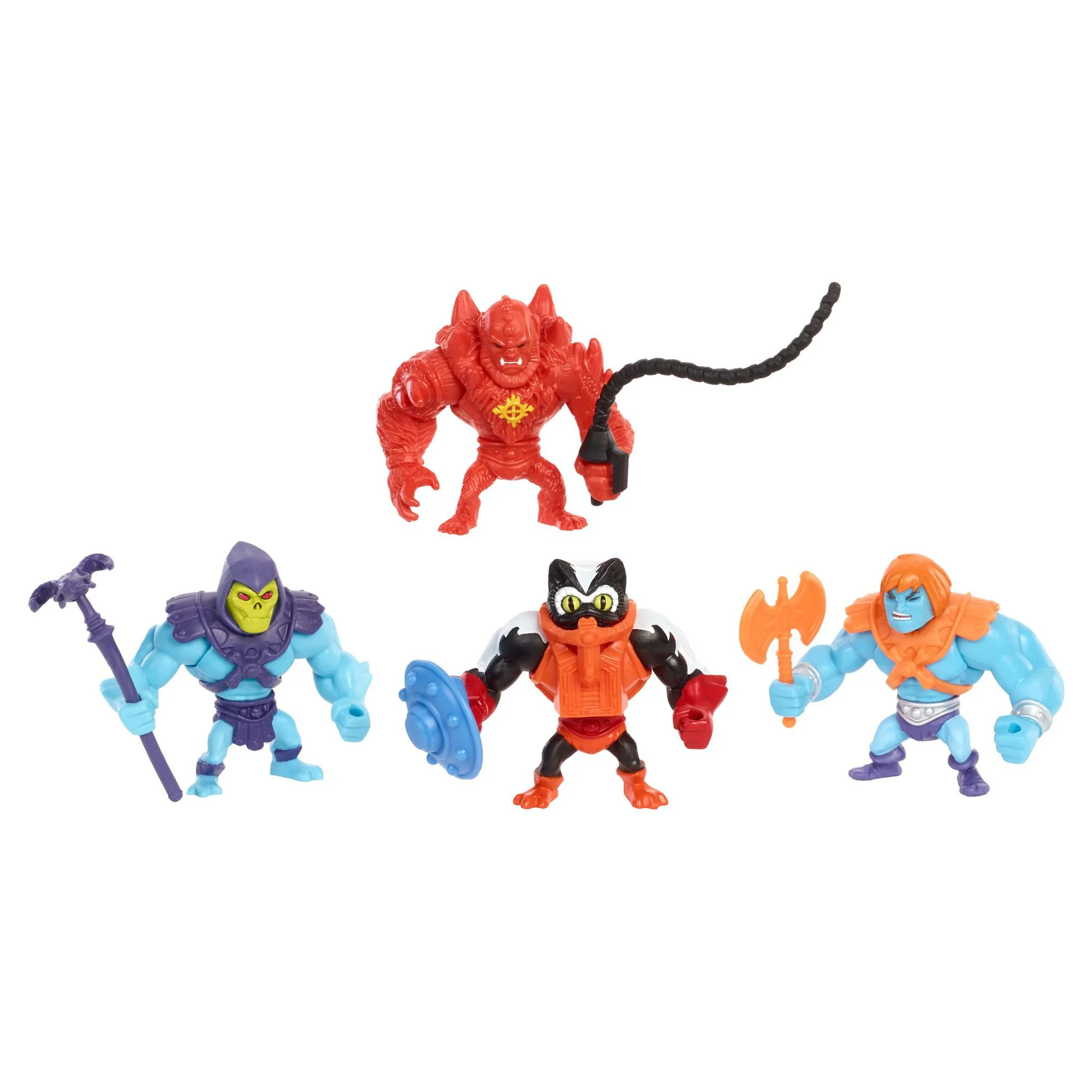 Masters Of The Universe Eternia Minis Multipack 3-In, Set Of 4 Motu Characters