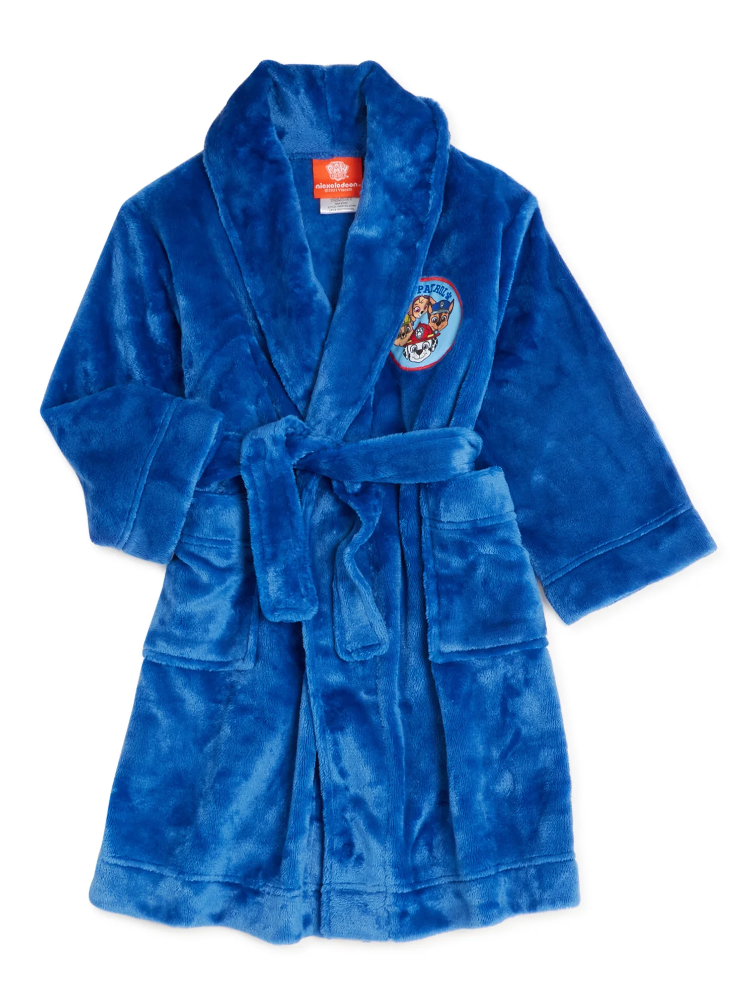 Paw Patrol Boys Long Sleeve Top, Pants and Robe, 3-Piece Pajama Set, Sizes 2T-5T