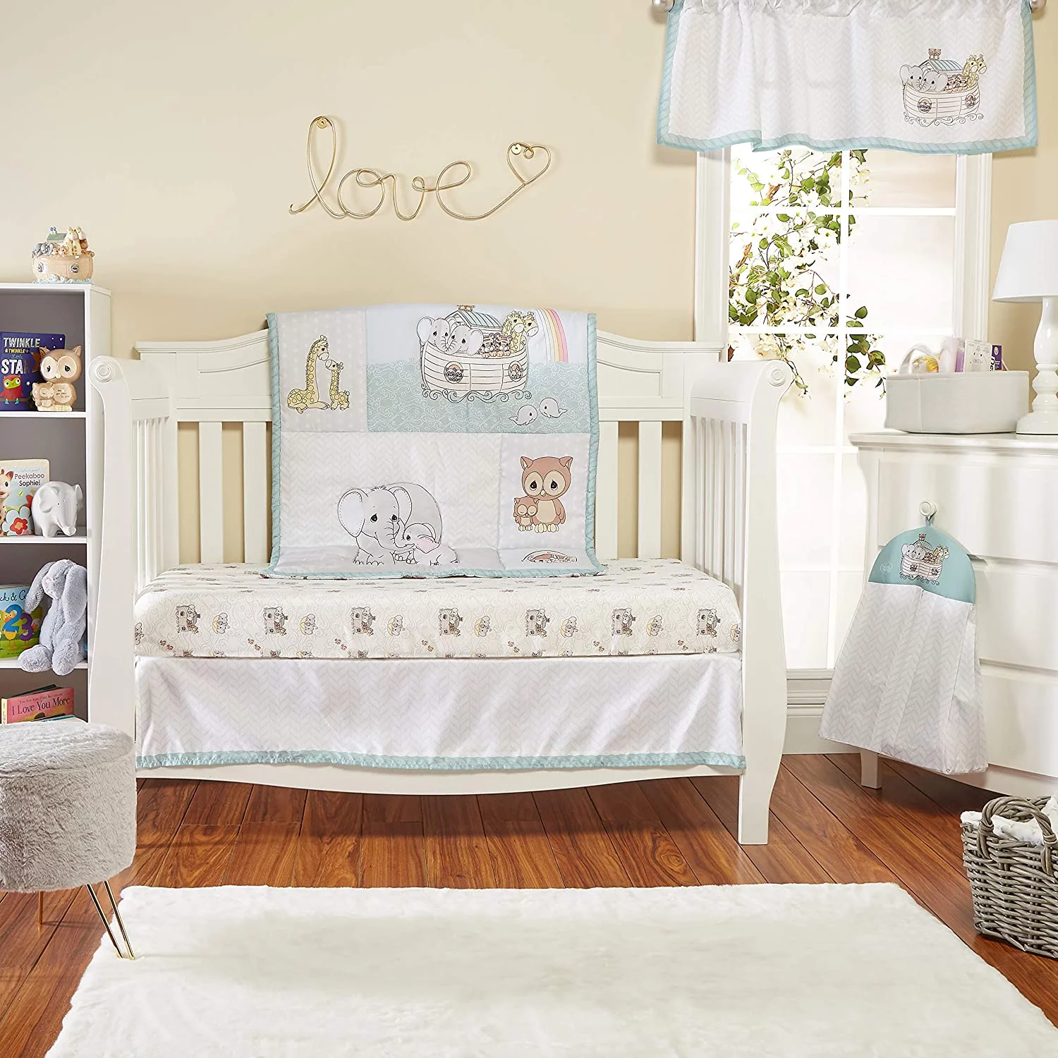 Everyday Kids Toddler/Child Animal Microfiber/Polyester Bedding Sets, Crib, 4-Pieces