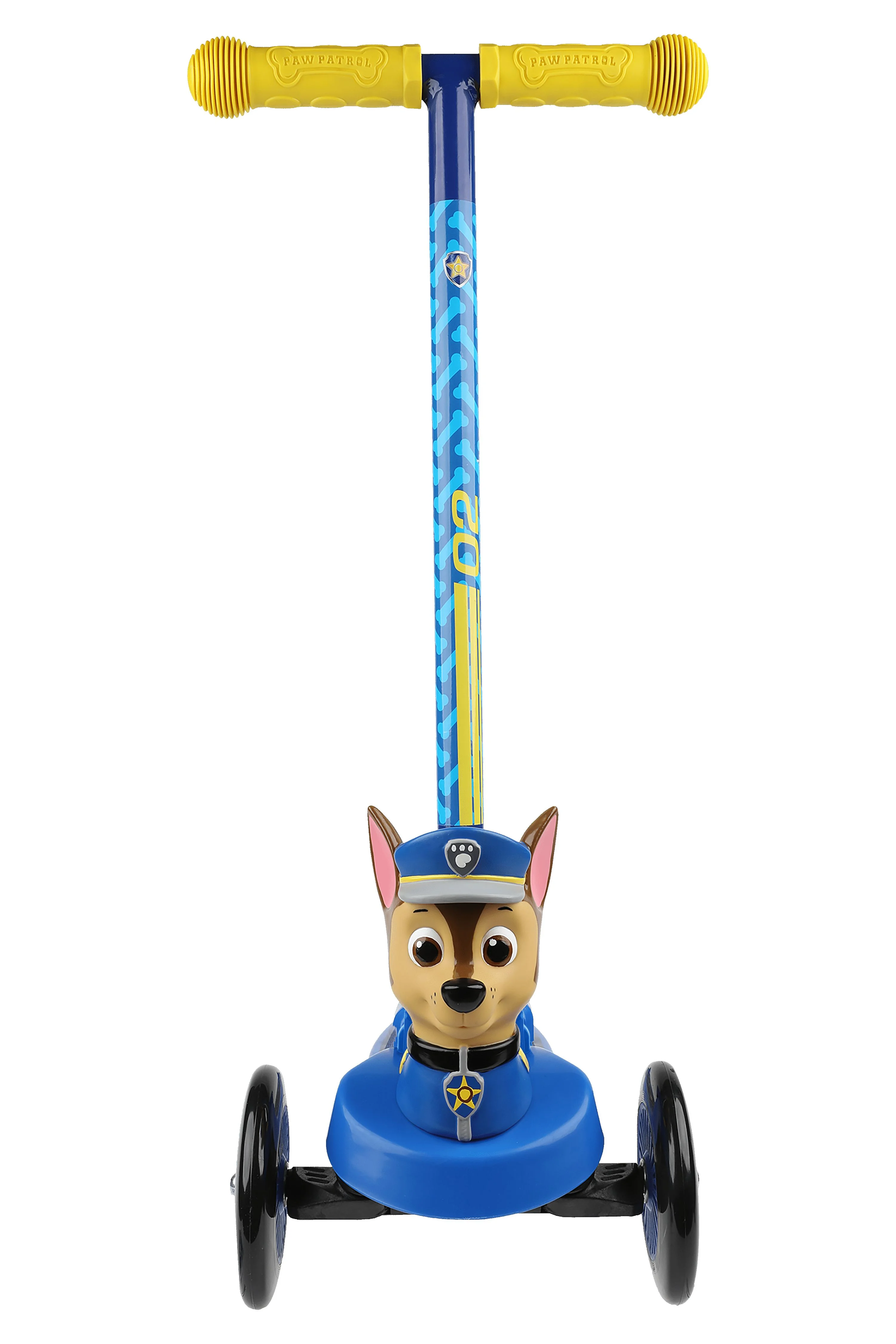 Paw Patrol Chase 3D Scooter with 3 Wheels Tilt and Turn, For Toddlers Ages 3+