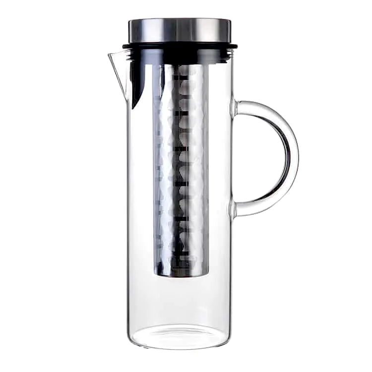 Deluxe Cold Brew Coffee Maker with Removable Stainless Steel Filter (Stainless Steel 44oz/1300ml/1.4QT)