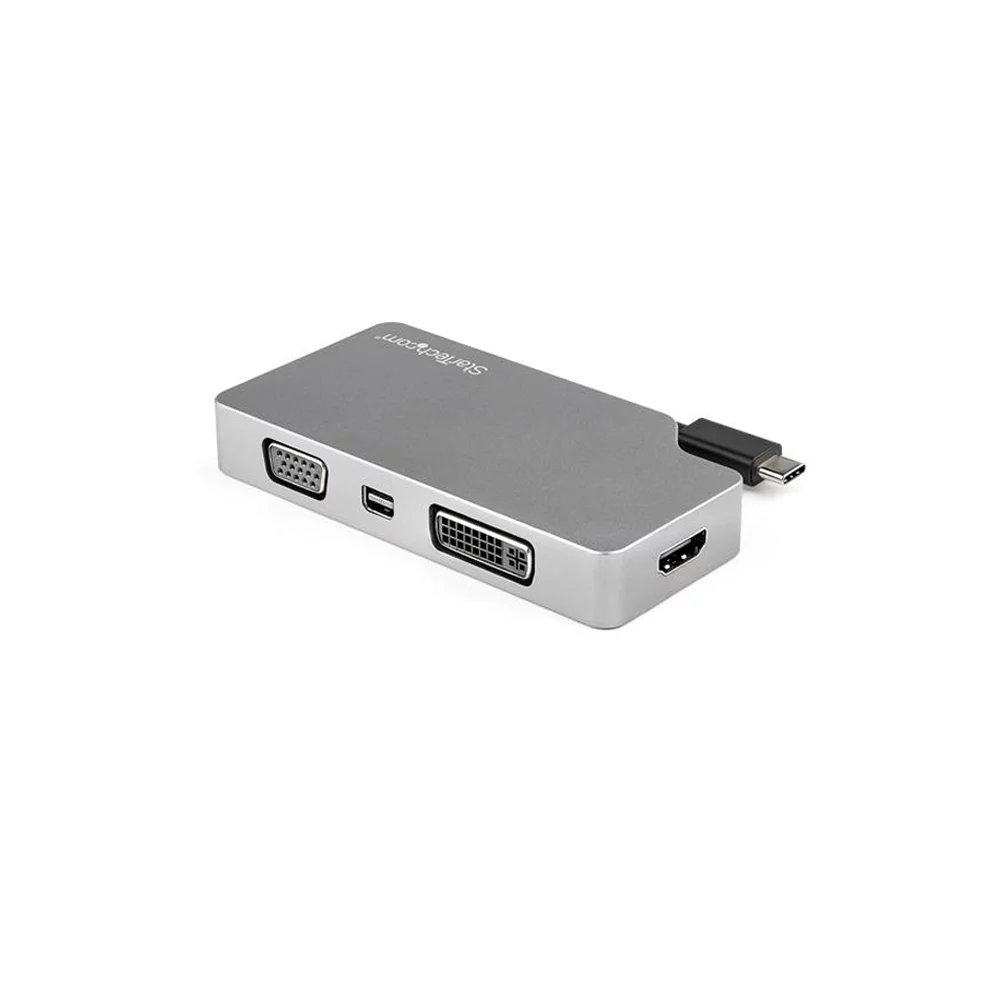 Startech CDPVDHDMDP2G USB-C Multiport Video Adapter - 4-in-1 Aluminum - 4K 60Hz - Space Gray
