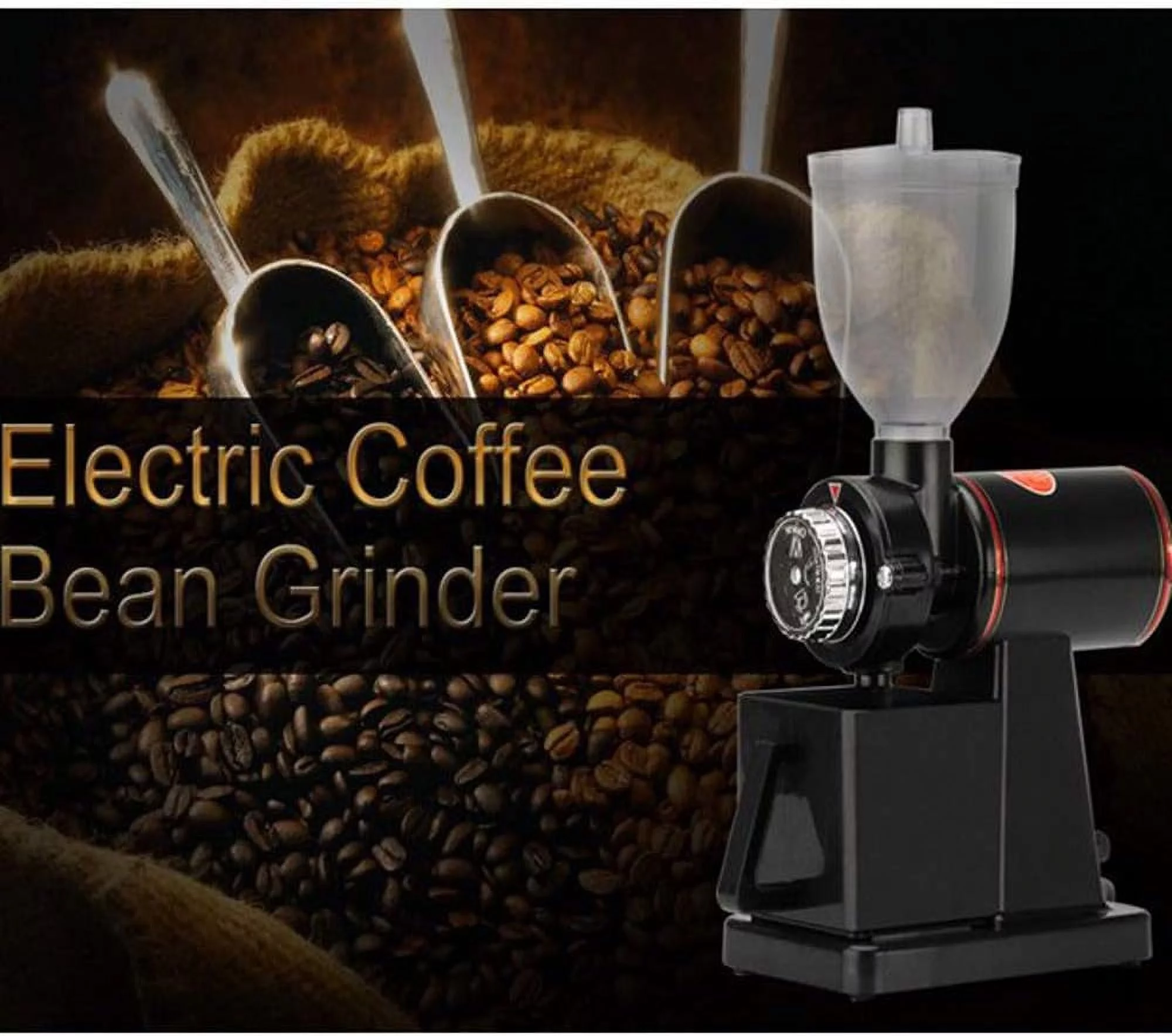 PreAsion Coffee Grinder Household Electric Coffee Bean Grinder Advanced Small Commercial Grinder 110V