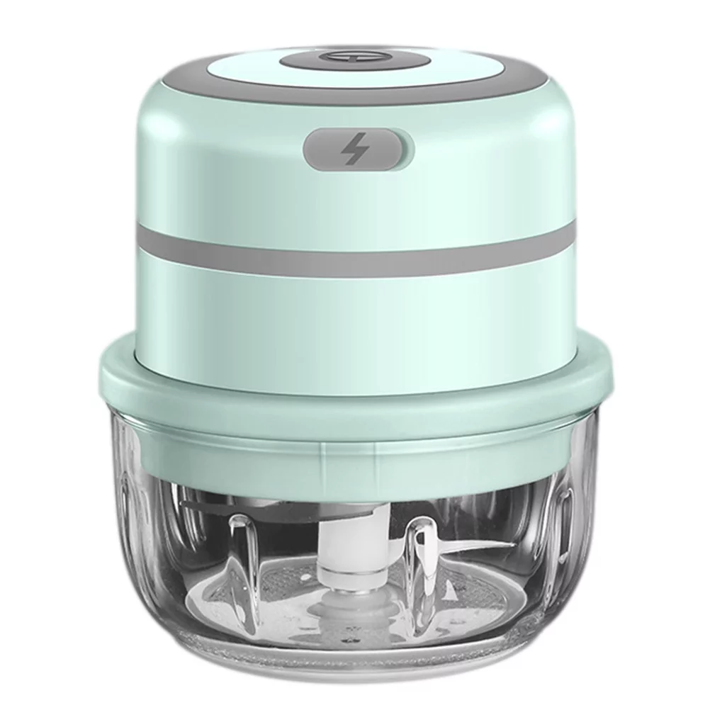 1pc Electric Meat Grinder Multifunctional Food Processor for Home Use (Green)