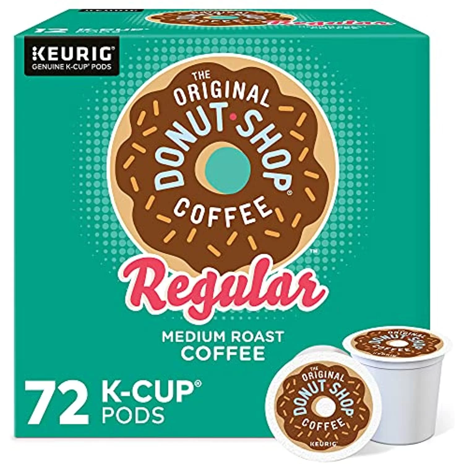 The Original Donut Shop Keurig Single-Serve K-Cup Pods, Regular Medium Roast Coffee, 72 Count