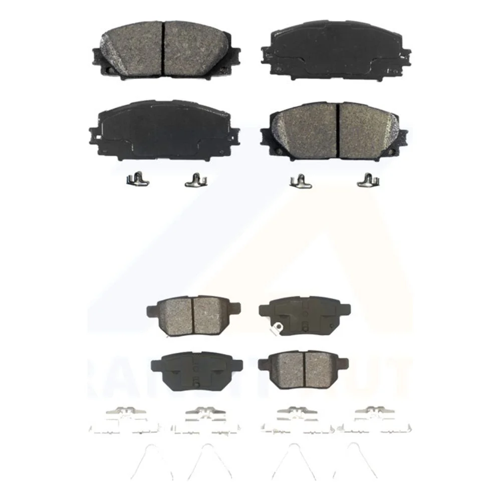 Front Rear Semi-Metallic Brake Pads Kit For Toyota Prius Corolla Lexus CT200h Prime Plug-In KSM-100078