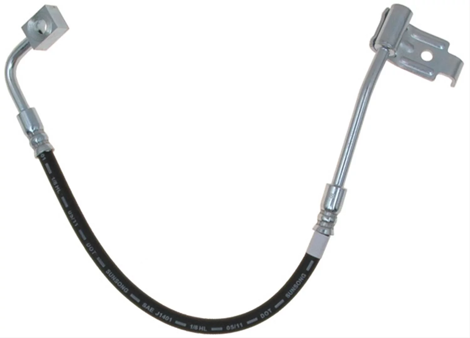 Professional Rear Driver Side Brake Hydraulic Hose for Jeep Wrangler 2008-2011,2016-2017 AcDelco 18J4562