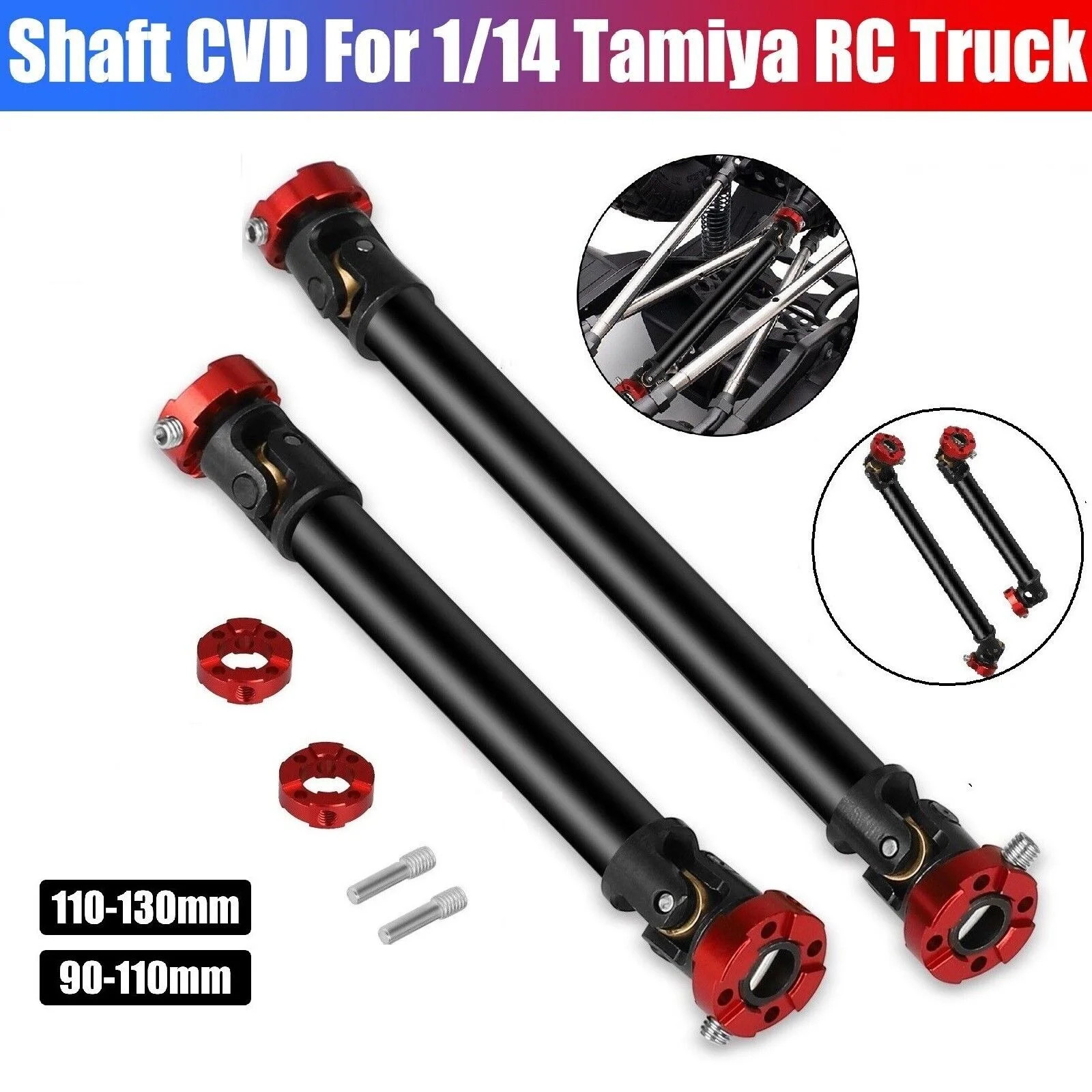 RC Car Climbing Anti-drop Drive Shafts CVD for 1/10 TRX4 RC4WD 1/14 Tamiya Truck