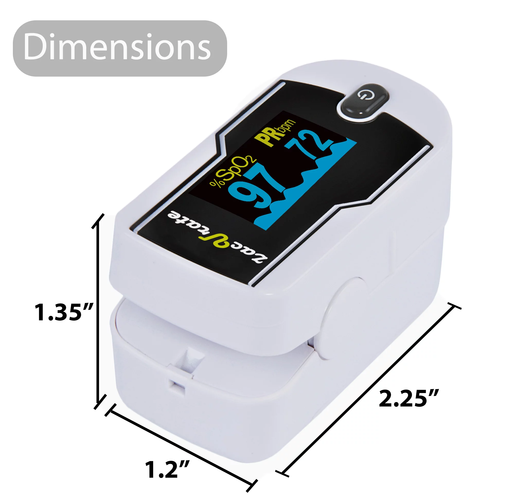 Zacurate 500E Sporting and Aviation Fingertip Pulse Oximeter Blood Oxygen Saturation Monitor