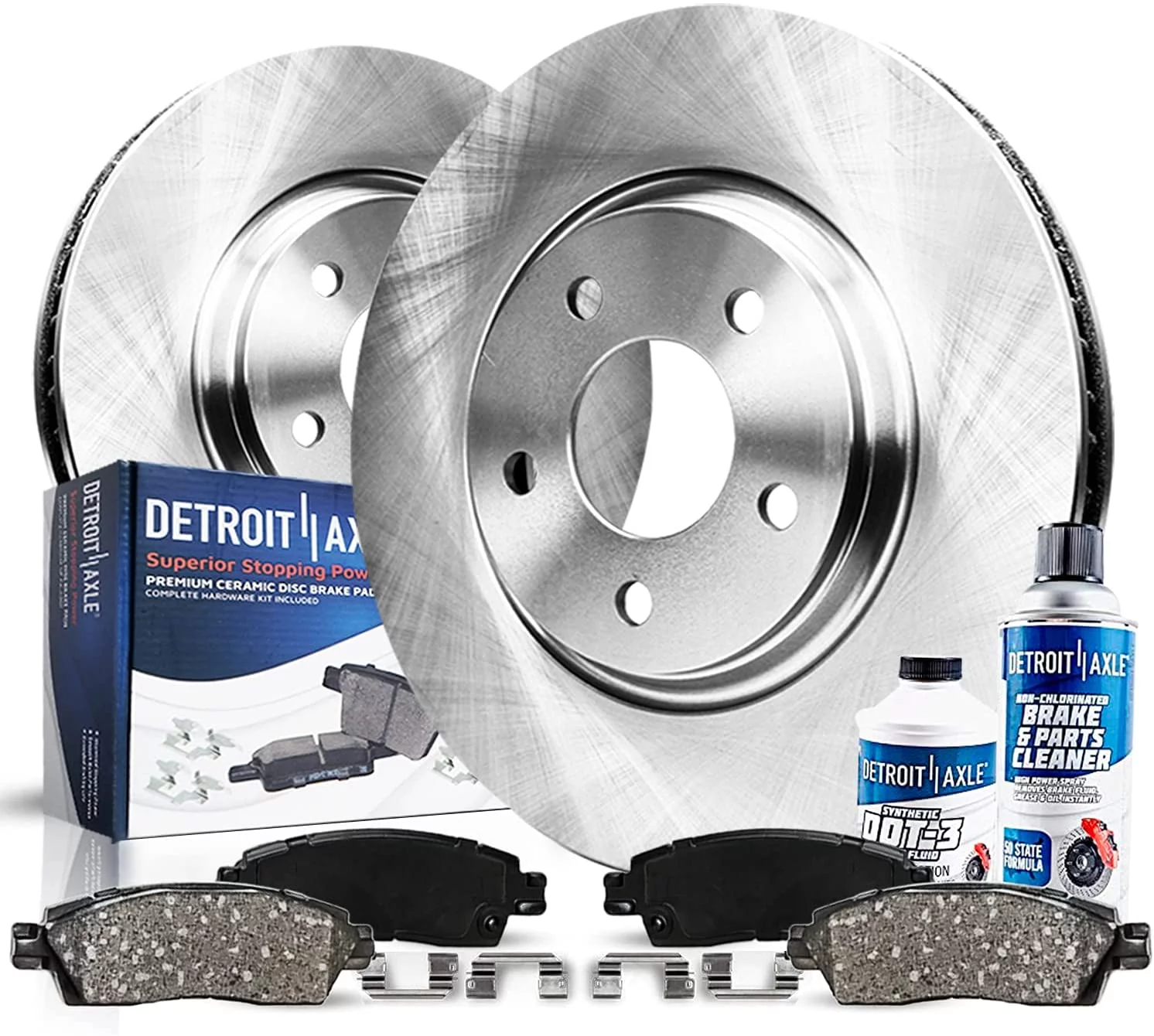 Detroit Axle - 330mm Rear Brakes and Rotors Brake Pads Replacement for Infiniti G35 G37 Q60