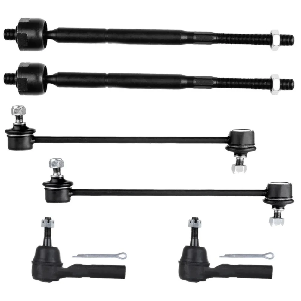 Teledu For Avenger Sebring Serbing 6pcs Front Inner Outer Tie Rods Sway Bars Kit