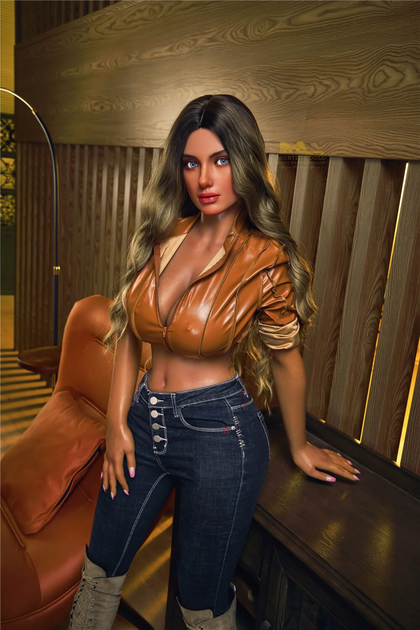 Luna Dark Tanned Silicone Love Doll - gdsex Doll